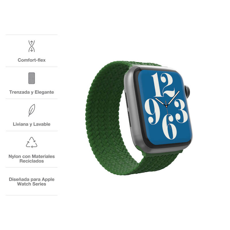 BGEAR for Apple Watch 41/40/38mm - Light Green Silicone Band - Durable & Comfortable Strap for Workouts & Daily Wear