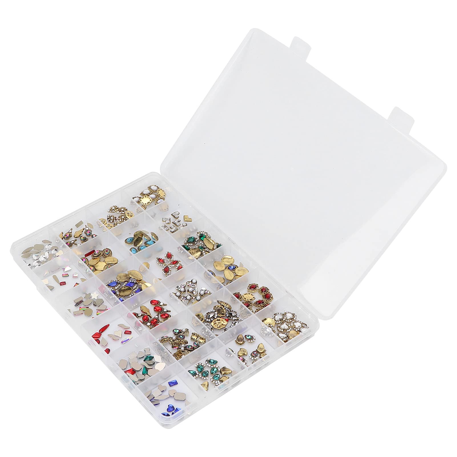 Vomeko Nail Rhinestones Set - 5000+ Gems for Nail Art, Embellishments & Nail Jewelry Accessories | Perfect for DIY Manicures, Salon Nail Designs & Party Glam Looks