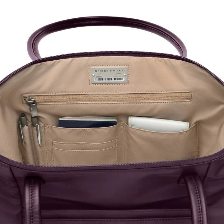 Briggs & Riley Rhapsody 2.0 Expandable Tote Bag - Premium Leather Work Tote for Women, Spacious Laptop Bag with Multiple Pockets | Perfect for Business Travel, Office Commute & Daily Use