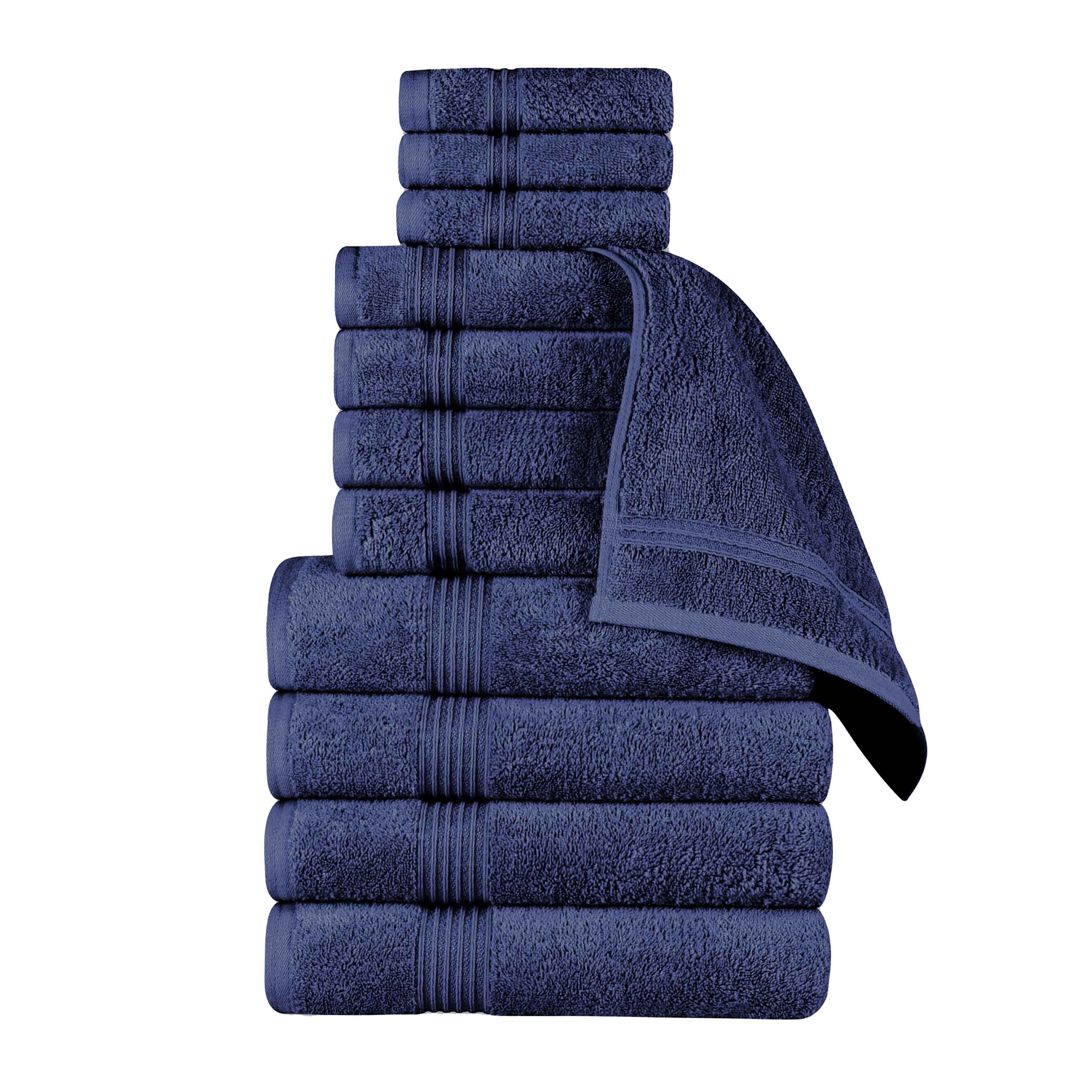 Premium 12-Piece Egyptian Cotton Towel Set - Ultra Soft, Highly Absorbent Bath Towels for Spa, Hotel & Luxury Home Use