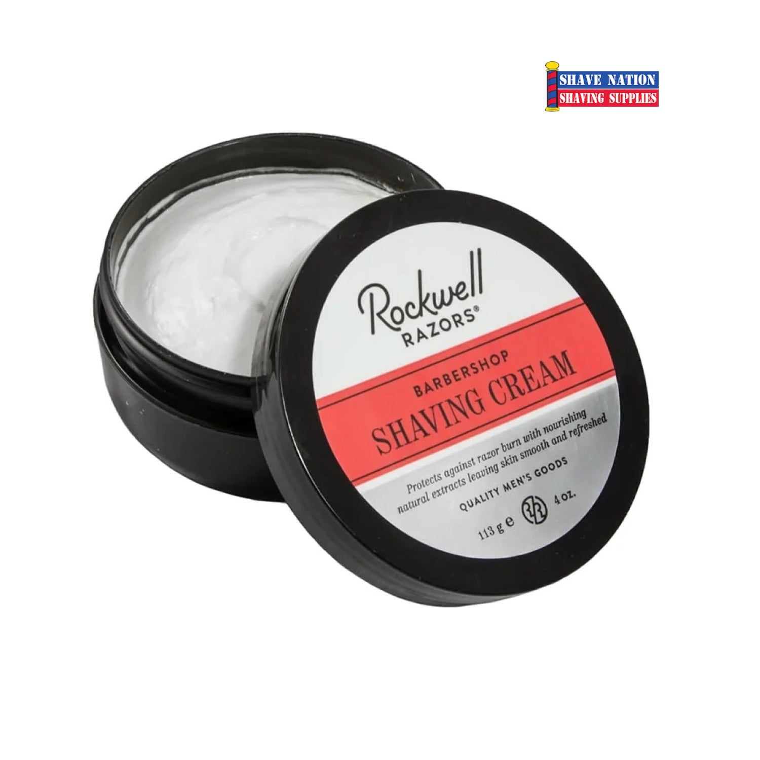 Rockwell Shaving Cream for Men - Ultra Smooth Shave with Natural Ingredients - Perfect for Sensitive Skin & Daily Grooming Routine