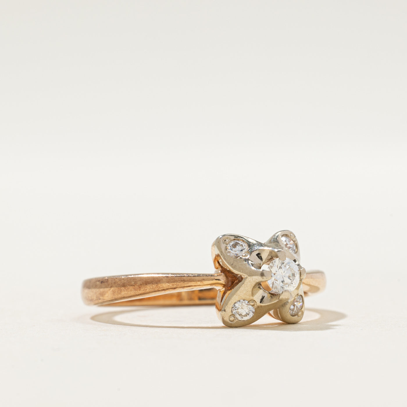 Ukrainian Diamond Engagement Ring | 0.17ctw | Size 7.5 | Perfect for Proposals, Anniversaries & Romantic Occasions