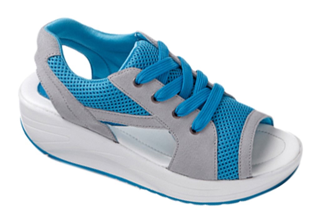 ACE SHOCK Women's Platform Peep Toe Wedge Water Shoes - Casual Athletic Sandals for Beach, Pool & Summer Outdoor Activities