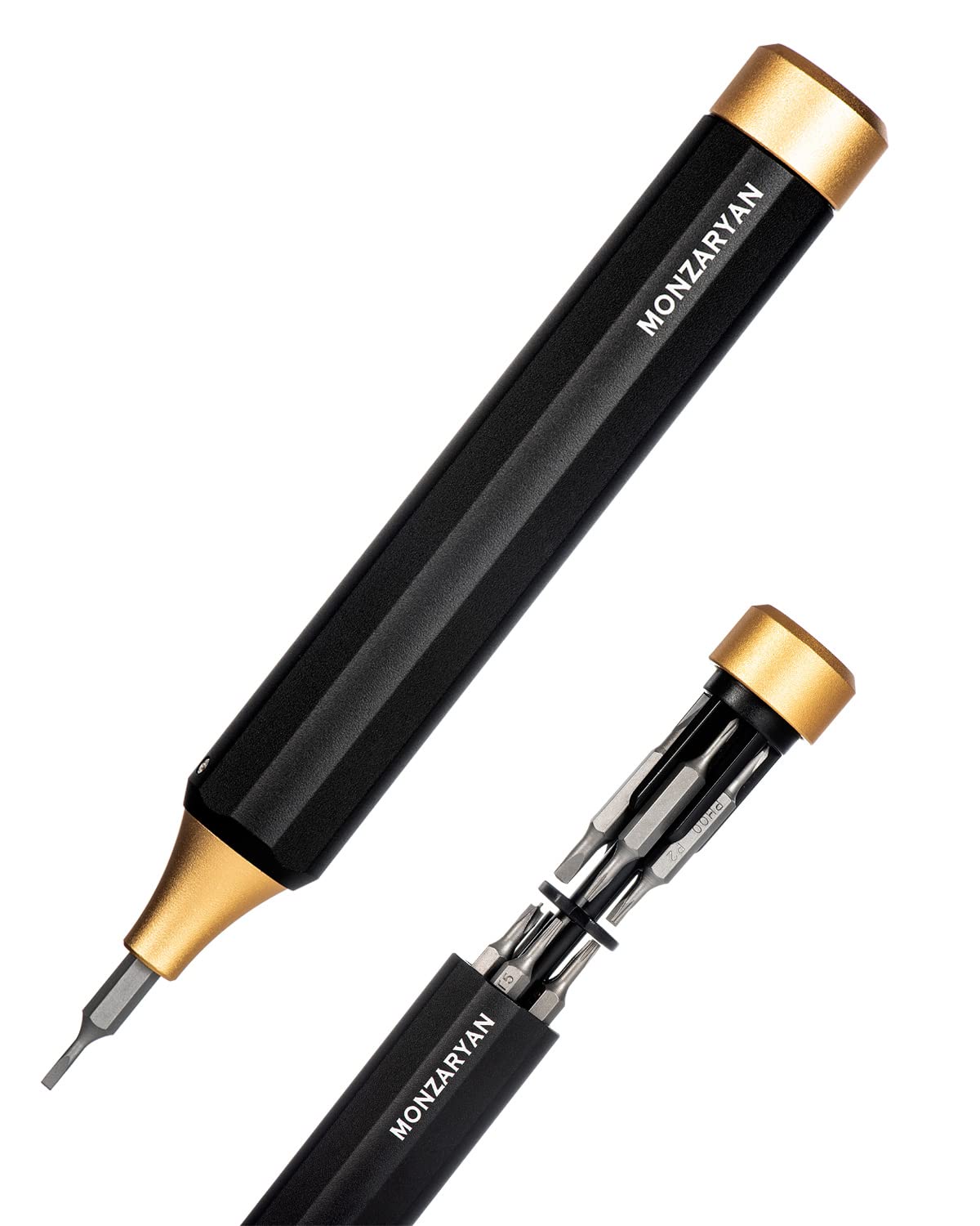 Monzaryan 22 in 1 Precision Mini Screwdriver Set - Magnetic Pen Style Repair Tool Kit with 22 Bits for Electronics, Laptop, Phone, Watch & Small Device Repair | Professional DIY & Home Improvement Gadget