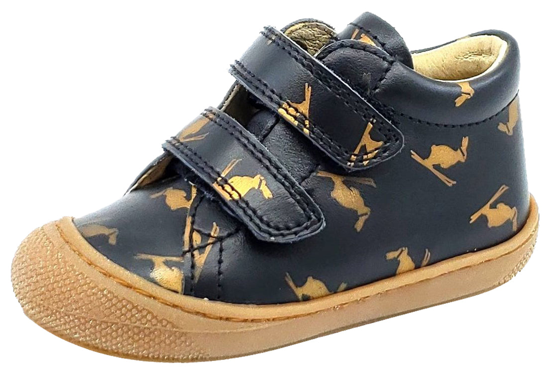 Falcotto COCOON Sneakers for Girls & Boys - Bunny Nero Style | Comfortable Kids Shoes for School, Play & Outdoor Activities