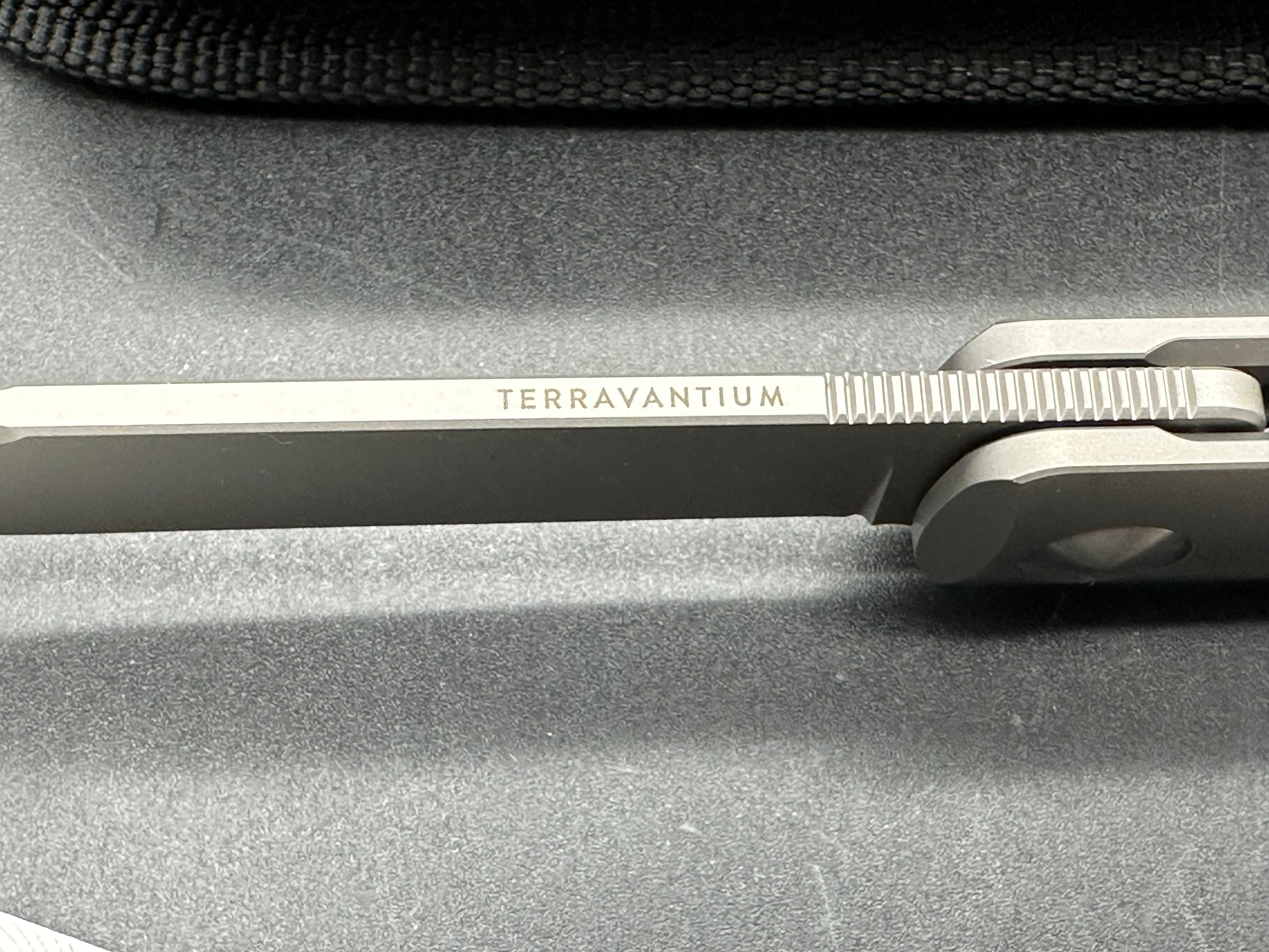 TERRAIN 365 Otter Flip ATB Carbon Fiber Pocket Knife with Terravantium Blade - EDC, Outdoor Survival & Camping Gear