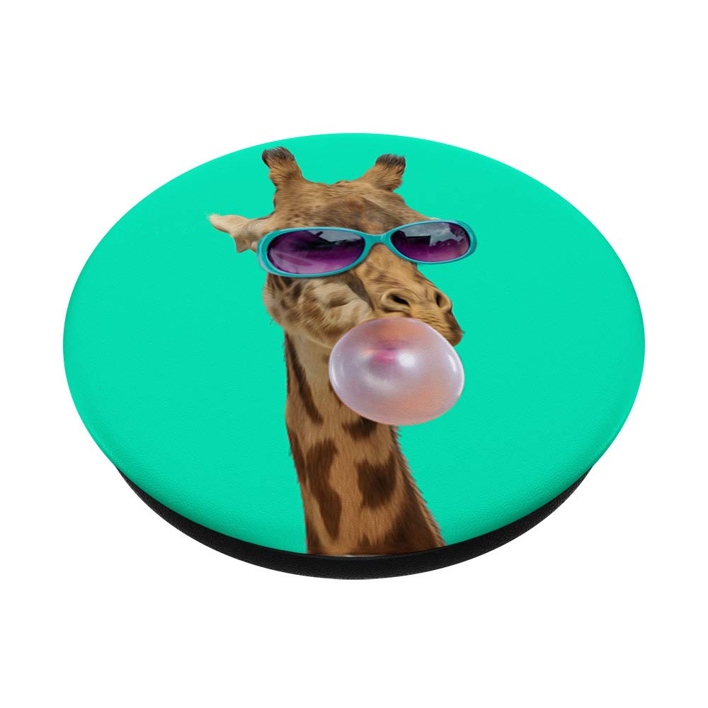 Adorable Bubblegum Giraffe Plush Toy with Sunglasses - Perfect for Kids' Room Decor, Birthday Gifts & Photo Props