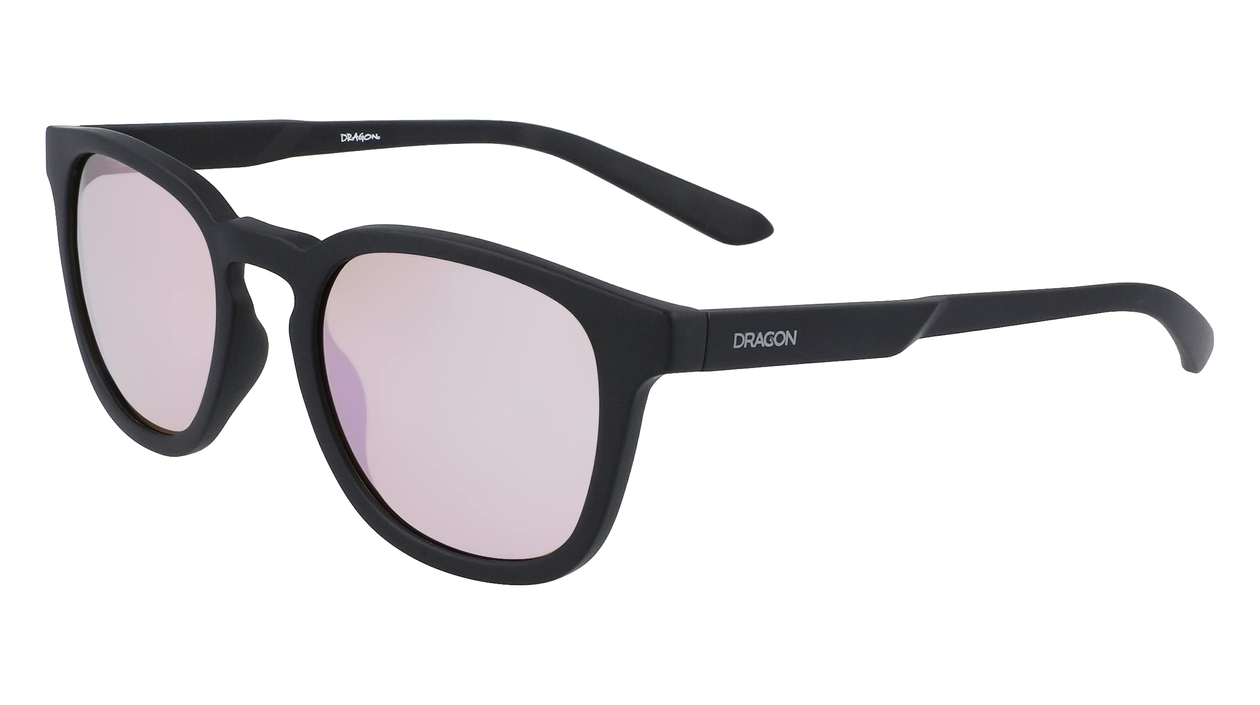 DRAGON DR FINCH LL ION 008 Matte Black/Rose Gold Polarized Sunglasses - UV Protection, Lightweight & Stylish for Outdoor Sports, Driving & Beach Vacations