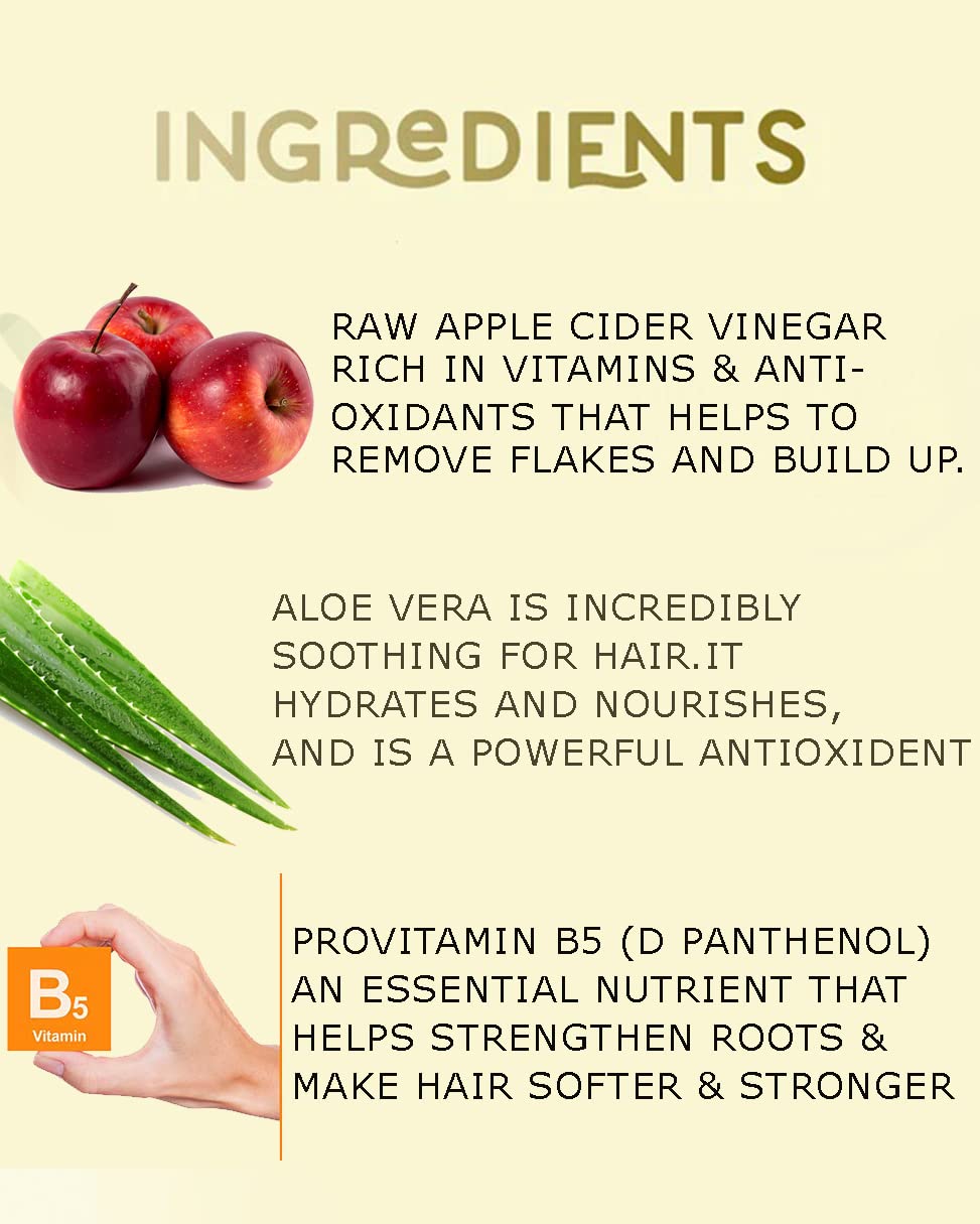 QUAT Apple Cider Vinegar Hair Conditioner - Nourishing & Repairing Treatment for Long, Damaged Hair - Adds Shine & Revitalizes Lifeless Hair (250ml) - Perfect for Daily Hair Care & Salon-Quality Results at Home