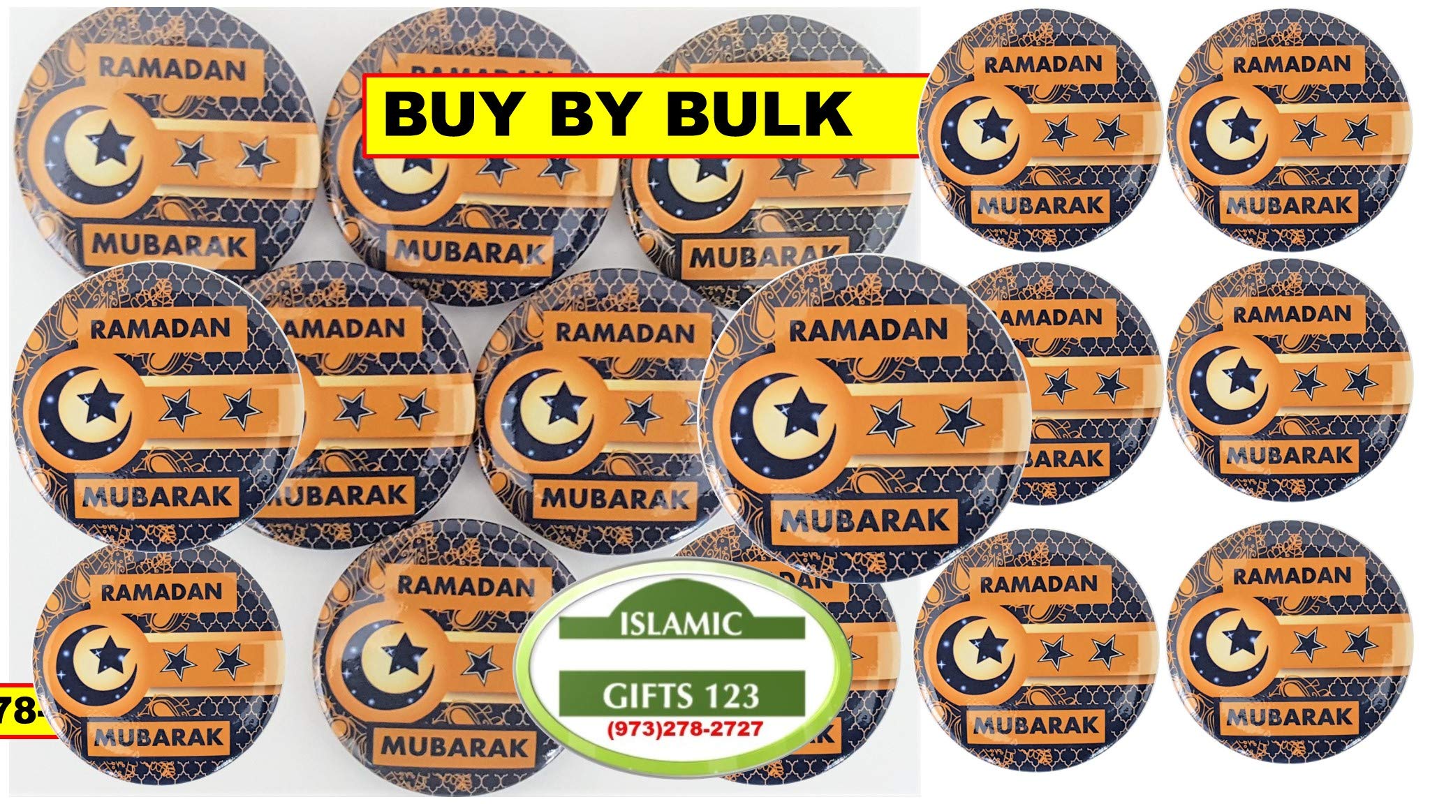 96 PCS Ramadan Novelty Pack - Button Pins, Pencils, Wristbands & LED Lights - رمضان مبارك Decorations - Islamic Gifts for Quran, Allah - Perfect for Ramadan Parties, School Events & Mosque Decorations