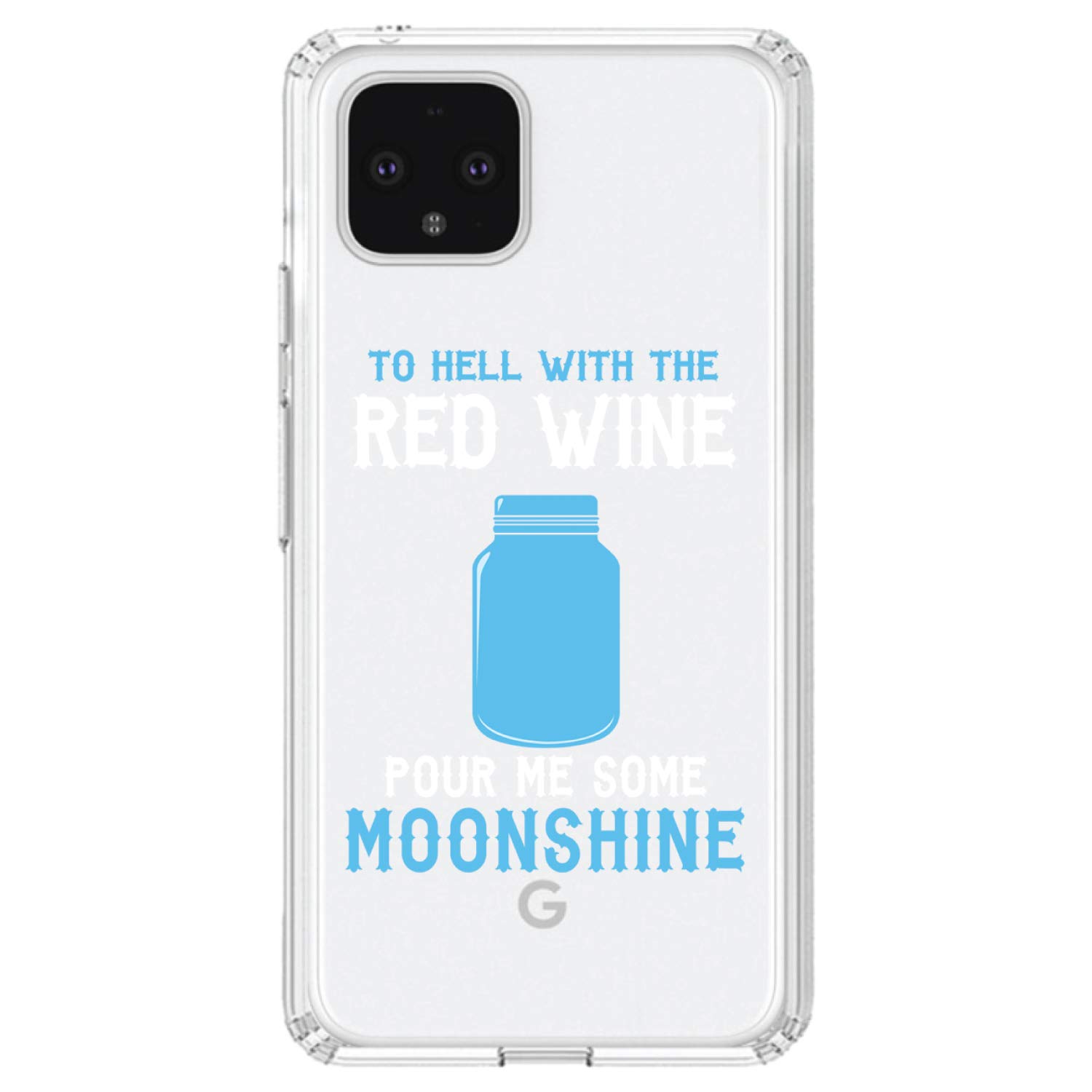 Clear Shockproof Hybrid Case for Google Pixel 4 (5.7 Inch) | TPU Bumper & Acrylic Back with Tempered Glass Screen Protector | Durable Protection Against Drops & Spills | Perfect for Outdoor Activities, Travel & Daily Use