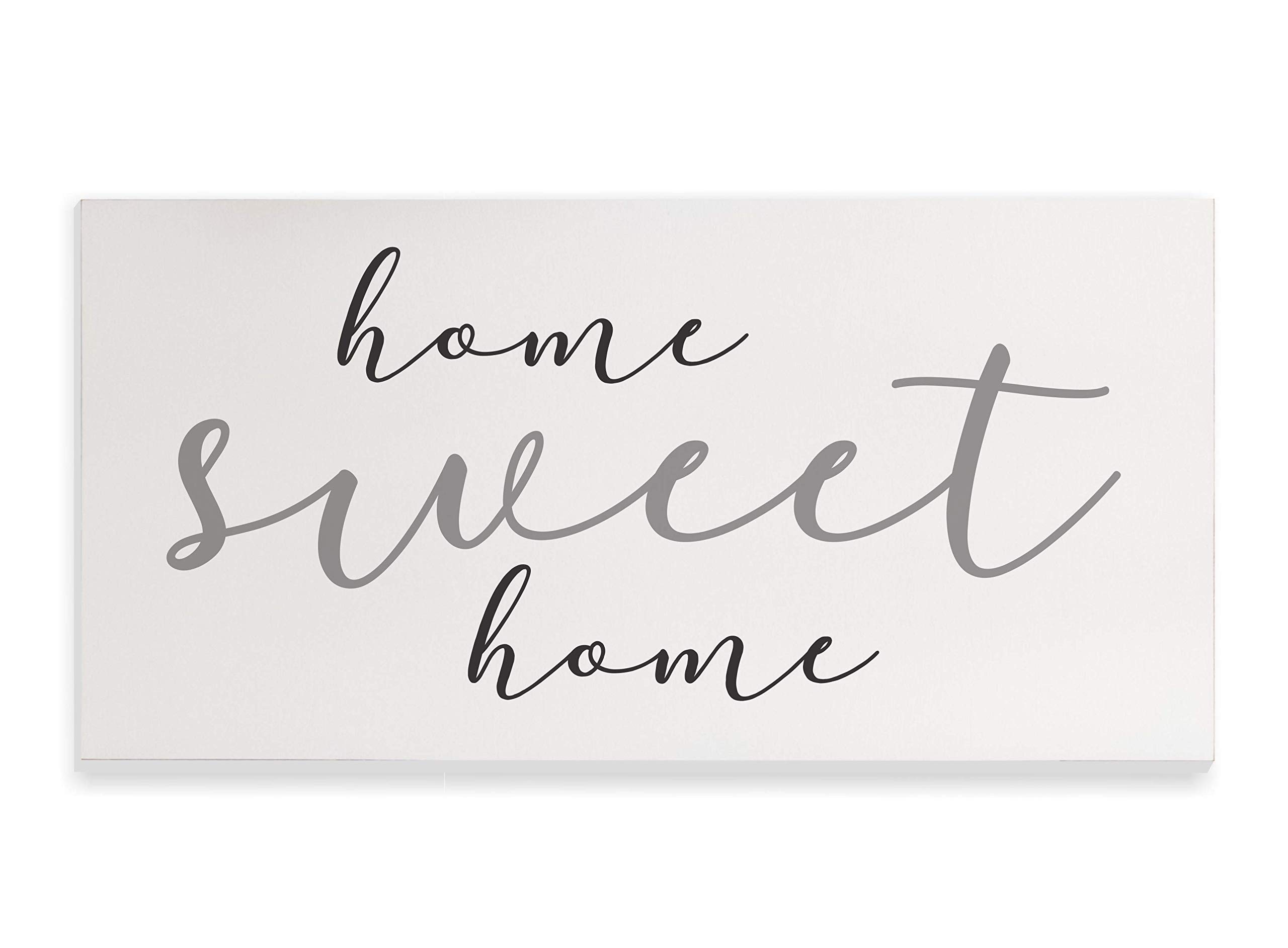 Rustic Wood Wall Sign 'Home Sweet Home' - 9x18 Inches - Farmhouse Decor for Living Room, Bedroom & Entryway