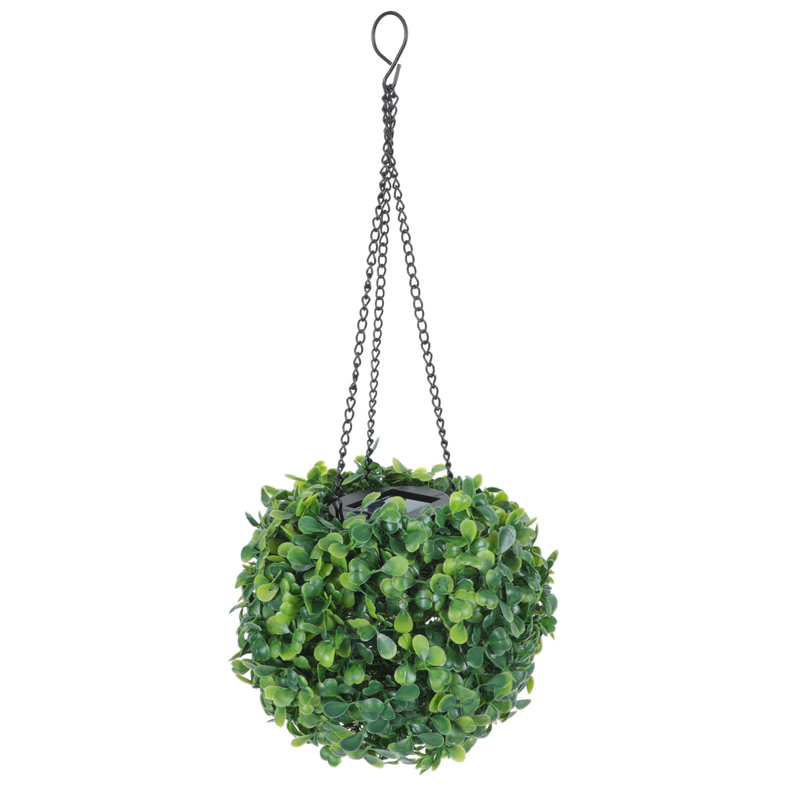LED Solar-Powered Boxwood Topiary Ball Lights - Artificial Hanging Decorative Spheres for Outdoor Garden, Yard, Wedding & Patio Decor - Waterproof & Energy-Efficient