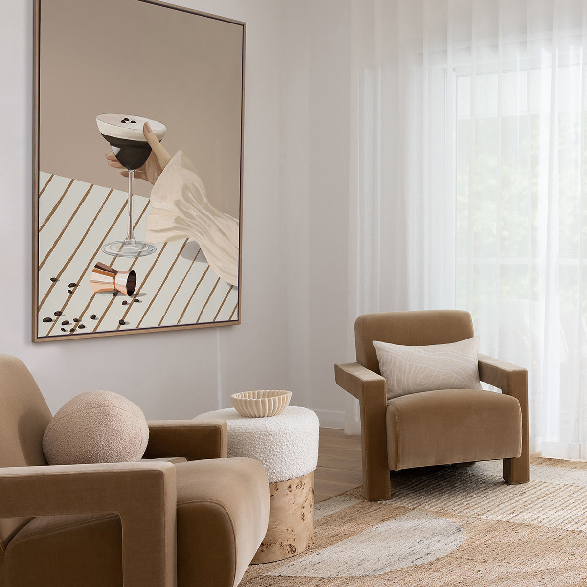 Espresso Martini Art Print - Elegant Cocktail Wall Decor for Home Bar, Kitchen & Dining Room - Perfect Gift for Coffee & Cocktail Lovers