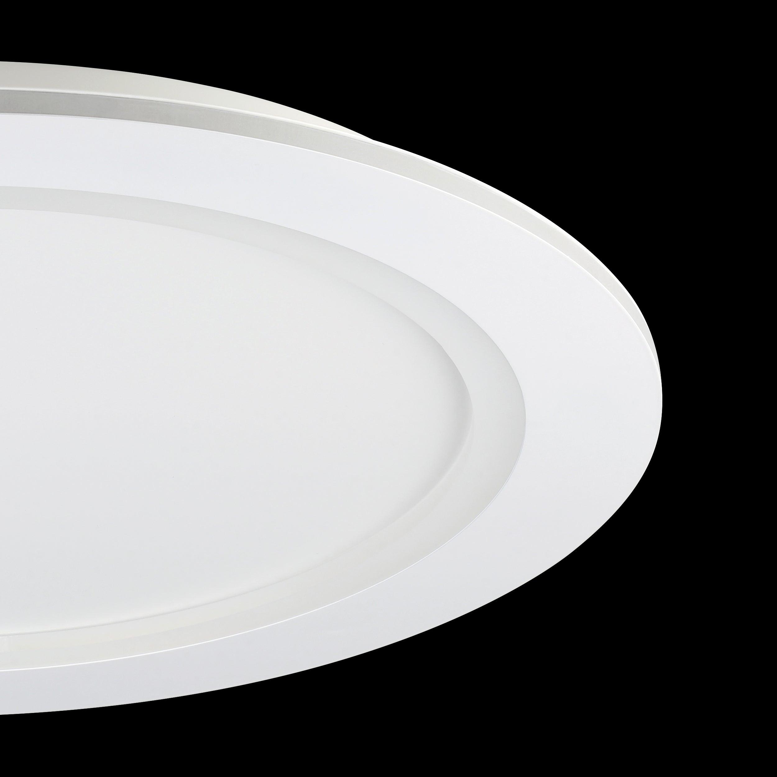 Eglo Connect Padrogiano Z Smart Round LED Flush Mount Ceiling Light 23.4 Inch - Modern Dimmable Lighting for Bedroom, Living Room & Kitchen | Alexa & Google Home Compatible