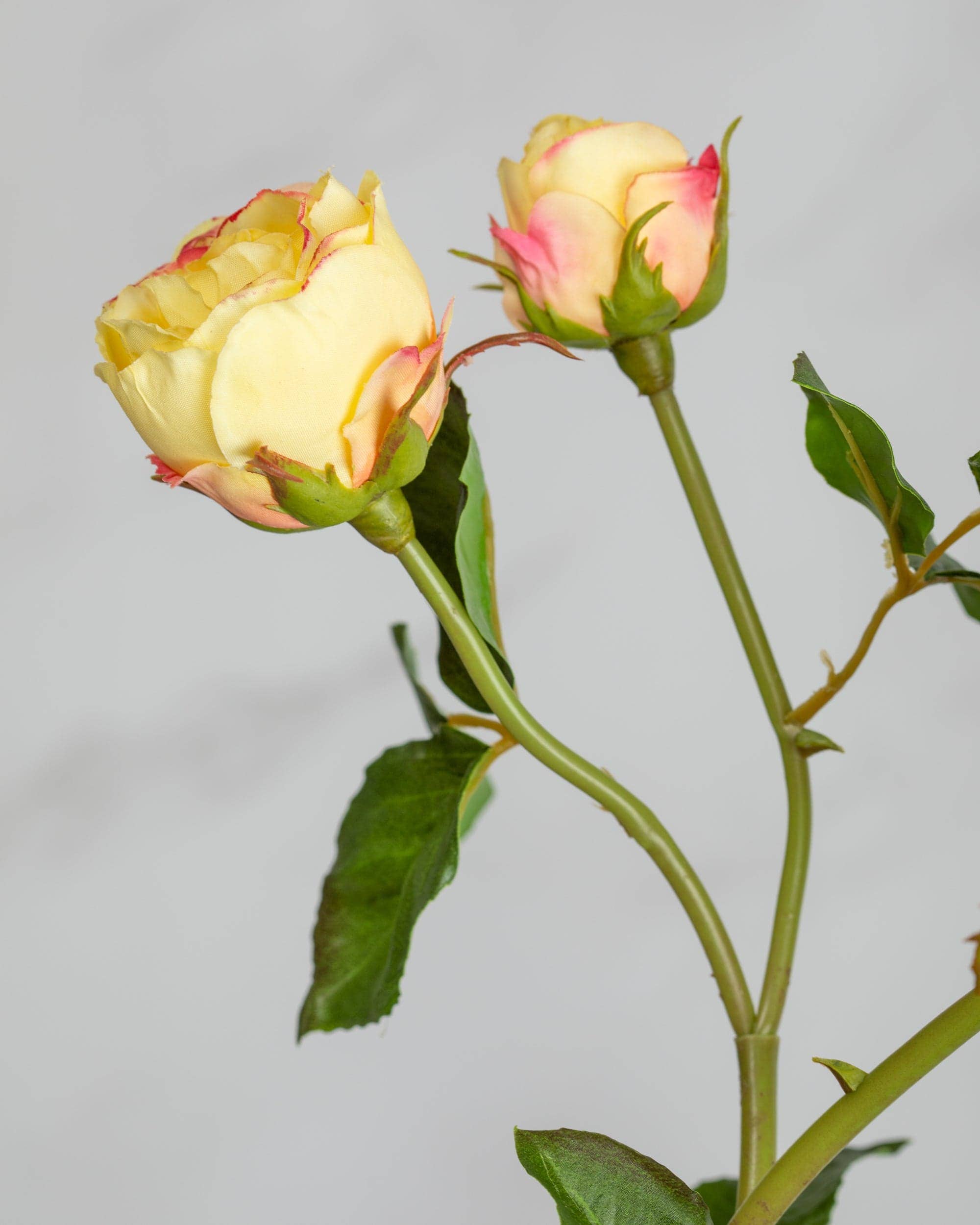 Artificial Yellow English Rose - 22 Inch Realistic Fake Flower for Home Decor, Wedding Centerpieces, and DIY Floral Arrangements