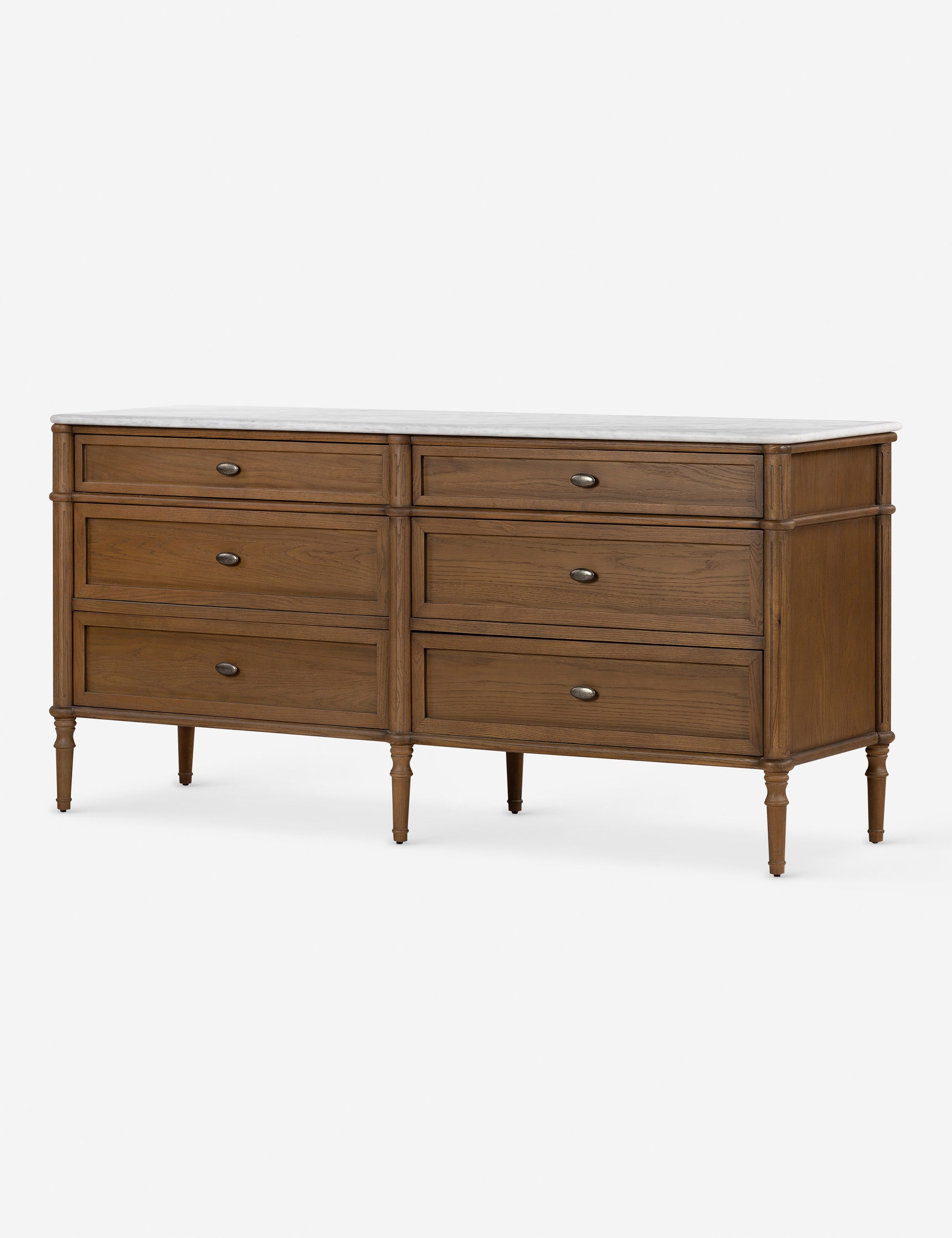 Delancey 6 Drawer Dresser - Modern Wooden Chest of Drawers for Bedroom Storage & Organization | Perfect for Clothes, Linens, and Accessories