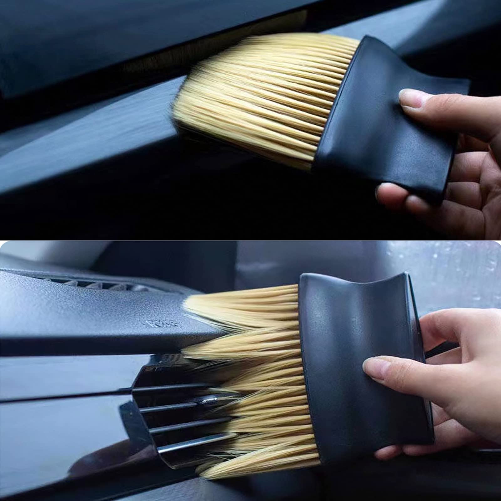 Premium Car Detail Brush Set - Auto Interior Cleaning Tools for Vents, Dash & Seats - Perfect for Car Detailing & Deep Cleaning