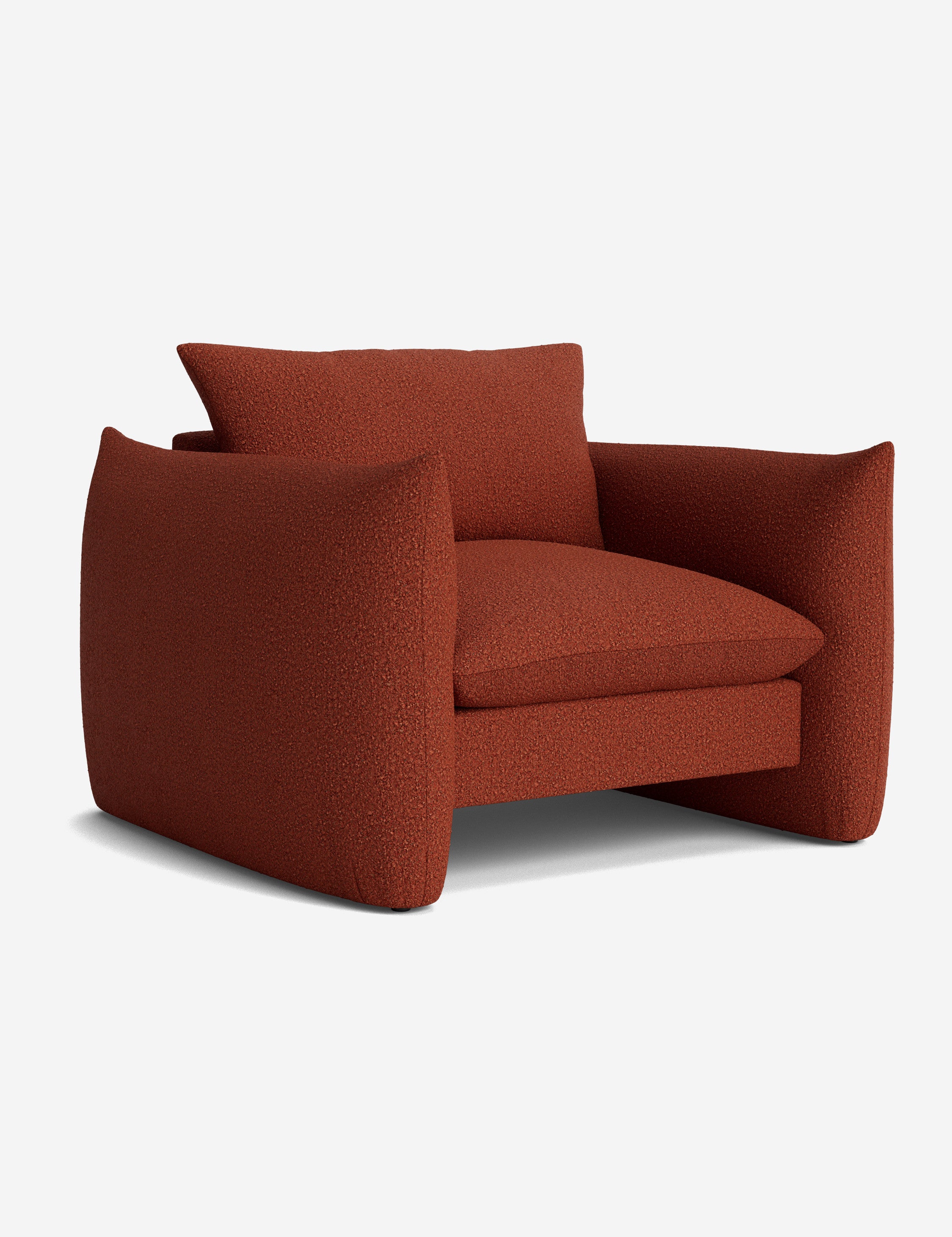 Stylish Banks Accent Chair - Modern Upholstered Lounge Chair for Living Room, Bedroom & Office - Comfortable Reading Chair with Sturdy Wooden Legs