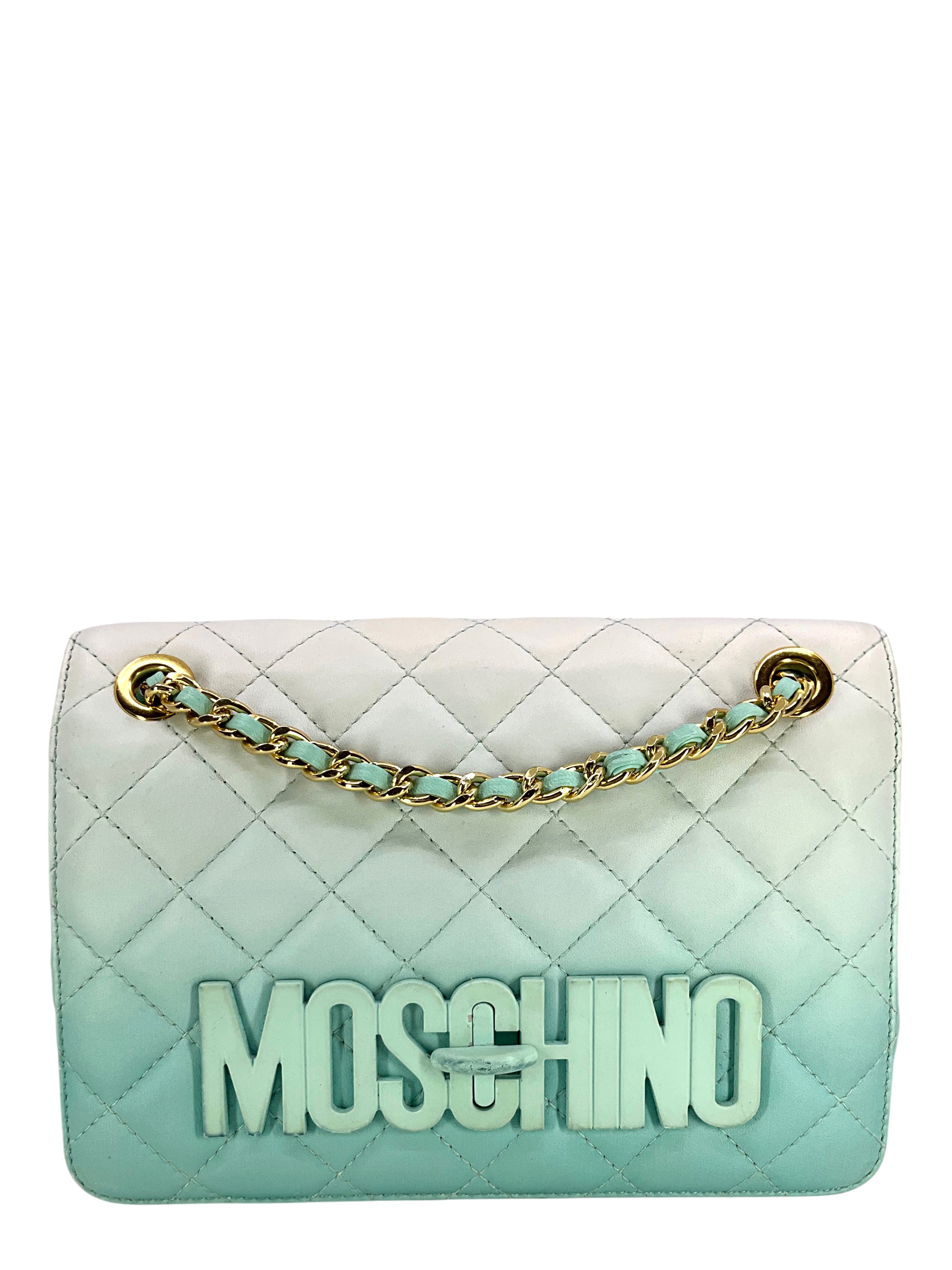 Moschino Ombre Leather Degrade Medium Flap Crossbody Bag - Stylish Women's Designer Handbag for Work, Party & Evening Out