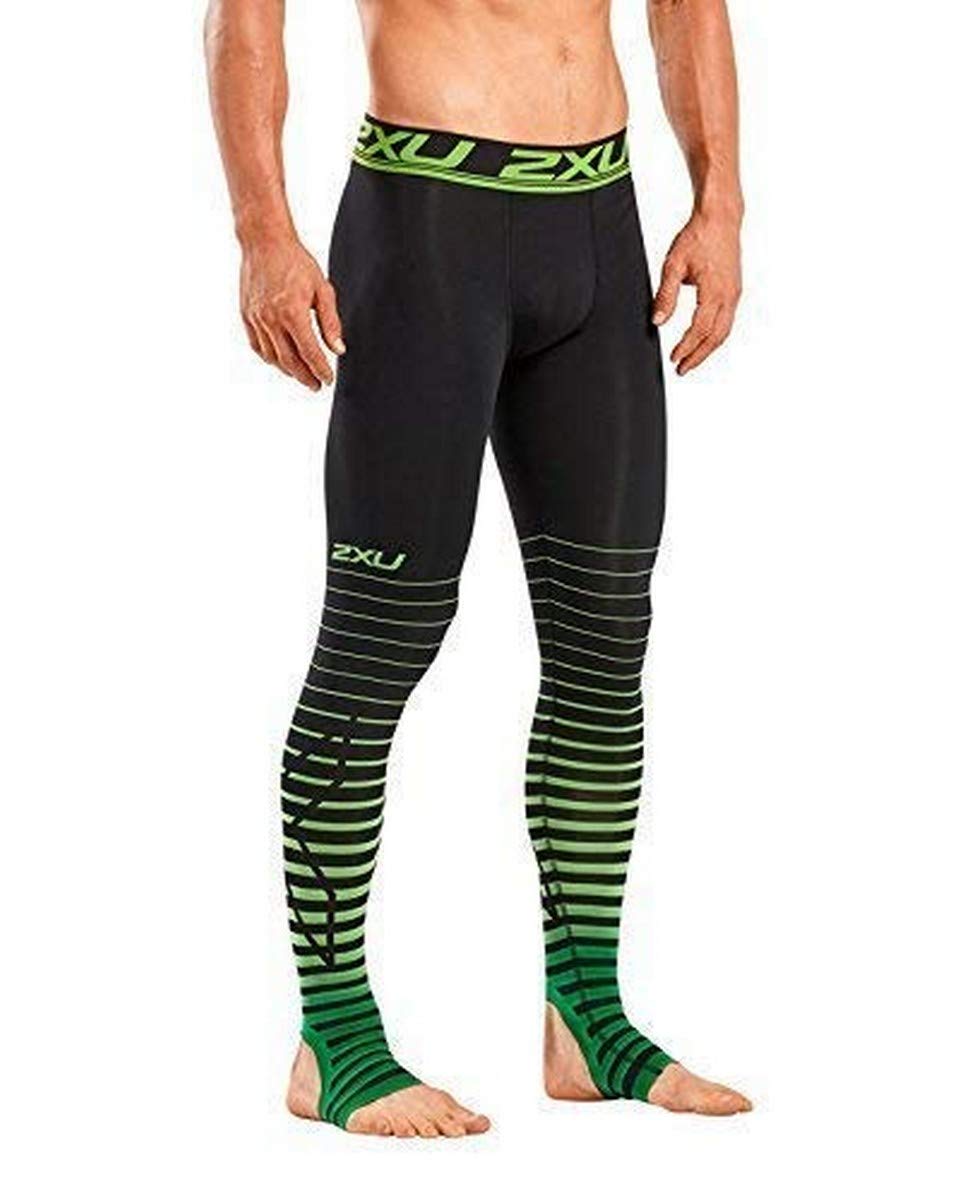 2XU Men's Elite Power Recovery Compression Tights - High Performance Workout & Post-Exercise Leggings for Running, Gym, Cycling & Recovery