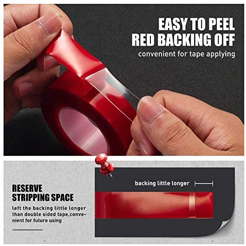 2mm & 3mm Double Sided Acrylic Mounting Tape - Heavy Duty Strong Adhesive for Phones, Tablets, Laptops, Cameras - LCD Screen Repair, DIY Projects & Home Decor Applications