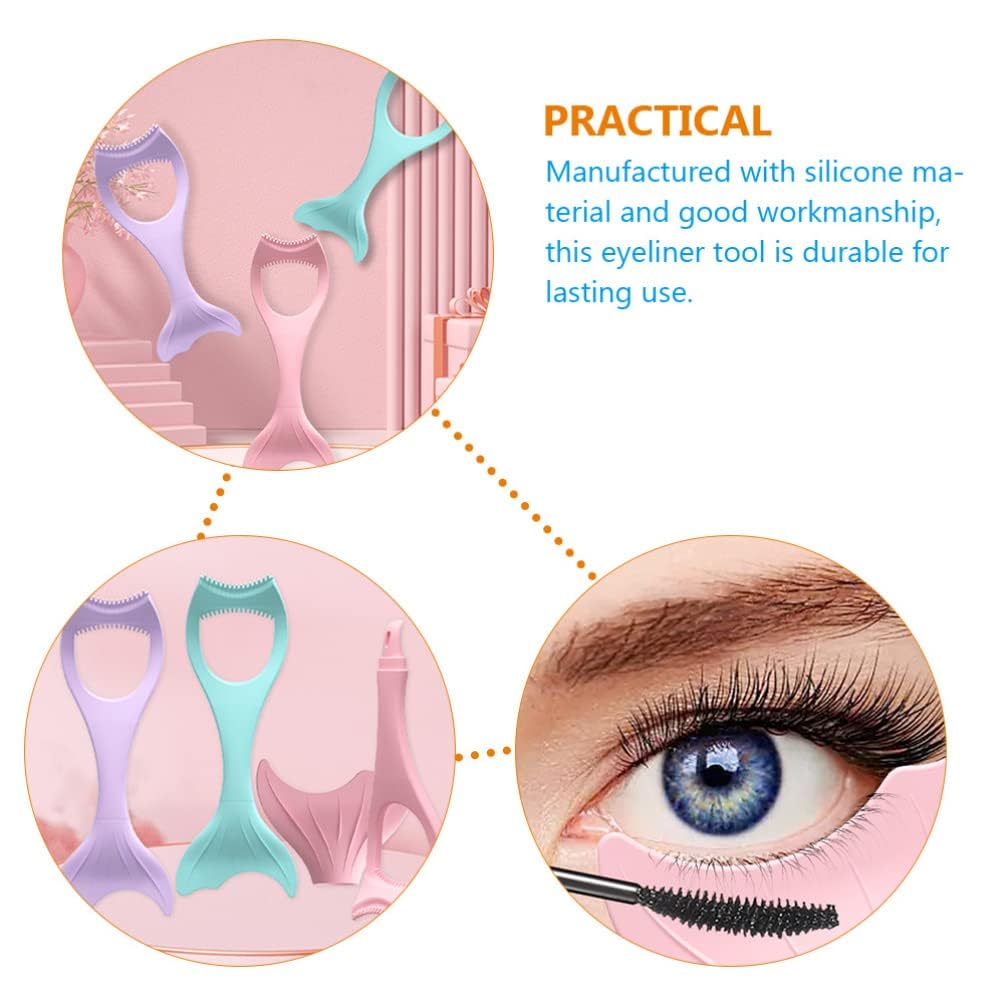3 in 1 Eyelash Applicator Tool with Mascara Shield, Silicone Lash Buddy Wand & Disposable Brushes - Reusable Makeup Helper for Perfect Eyelashes & Eyeliner | Rose Gold | Ideal for Home, Salon & Travel Makeup Kit