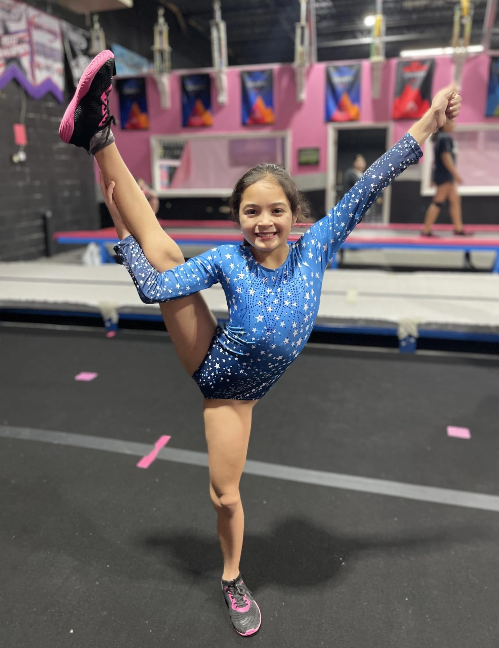 Zaclotre Kid Girls Gymnastic Leotard Long Sleeve Color Gradient Sparkly Ballet Dance One Piece Outfit for Competition, Recital & Performance