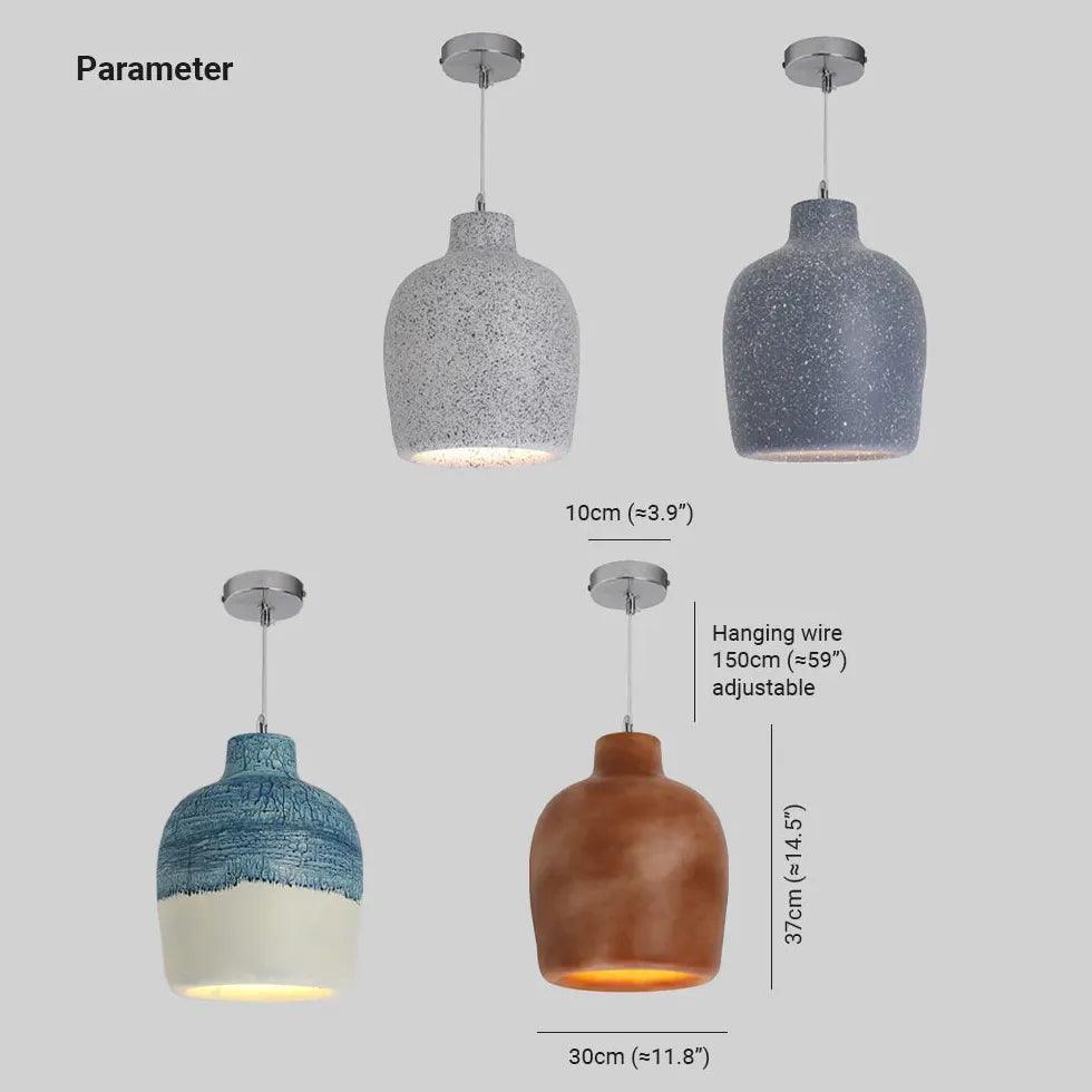 Modern Terrazzo Pendant Light for Living Room - Stylish Ceiling Lighting Fixture for Dining Room, Bedroom, or Kitchen Decor