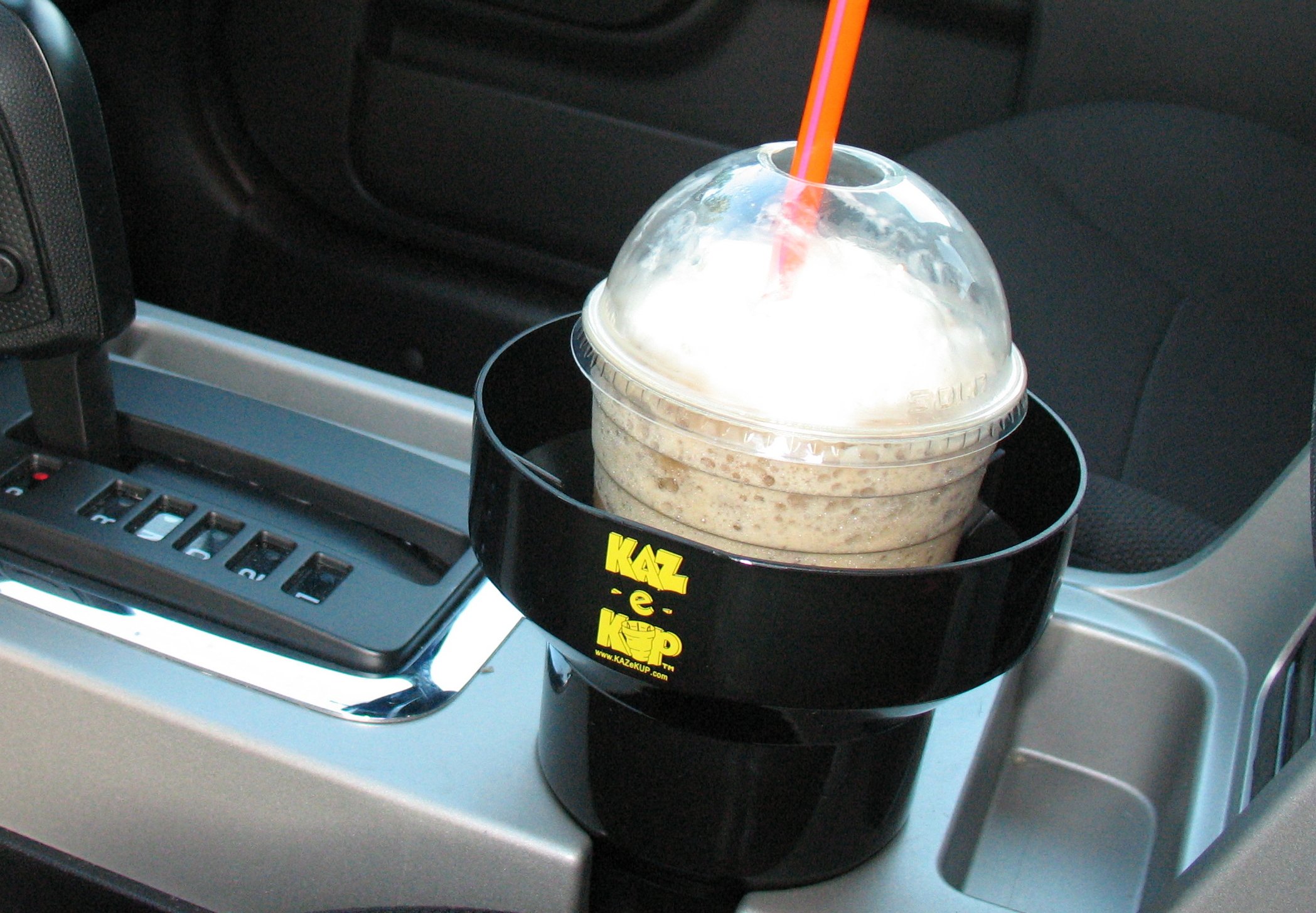 Universal Black Auto Cup Holder Insert - Fits Car, RV, Truck & More - Large Spill-Proof Drink Holder for Coffee, Soda & Water Bottles - Perfect for Road Trips, Commuting & Travel Accessories