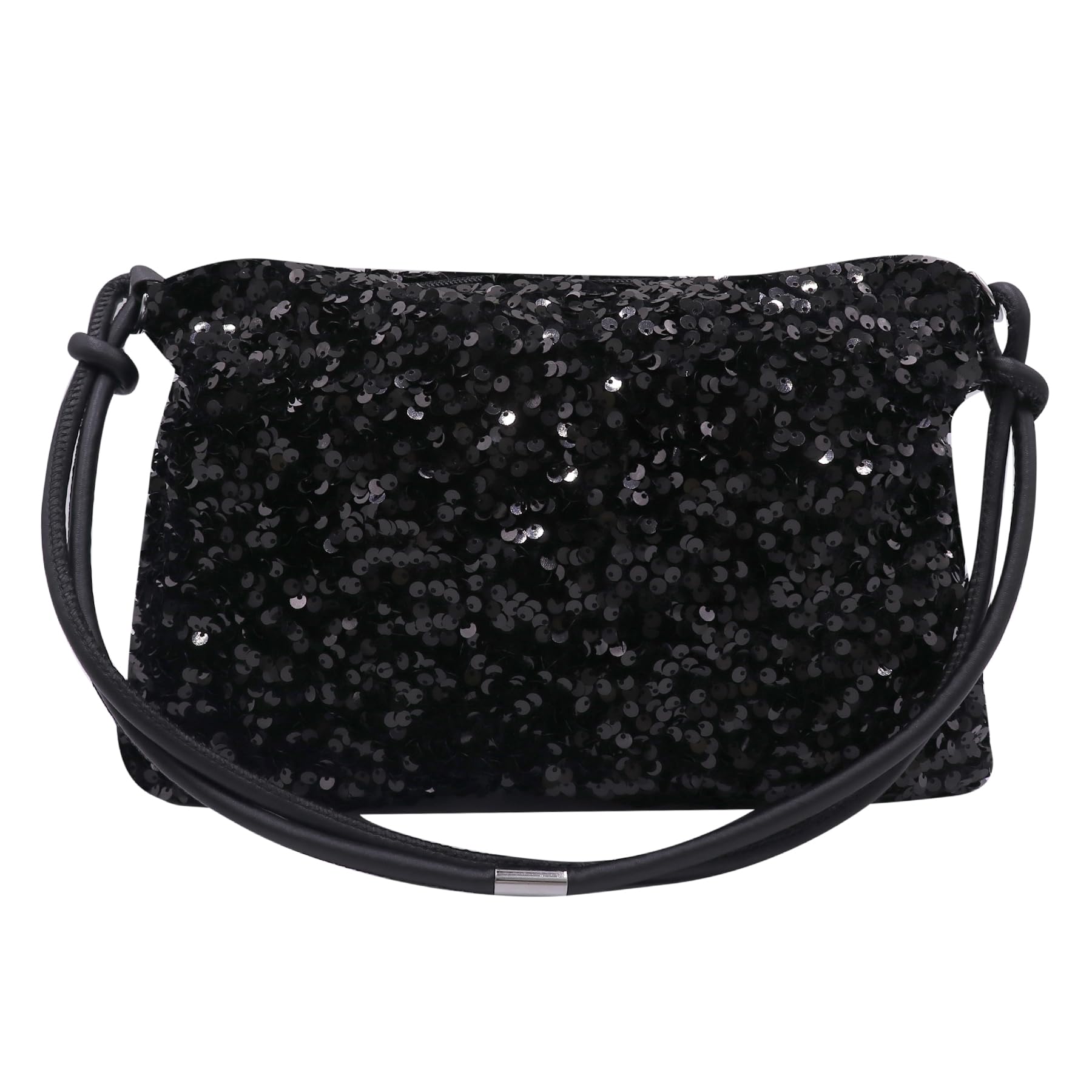 Stylish Shiny Leather Shoulder Bag for Women - Hobo Purse with Flap & Underarm Carry - Perfect for Work, Travel & Everyday Use