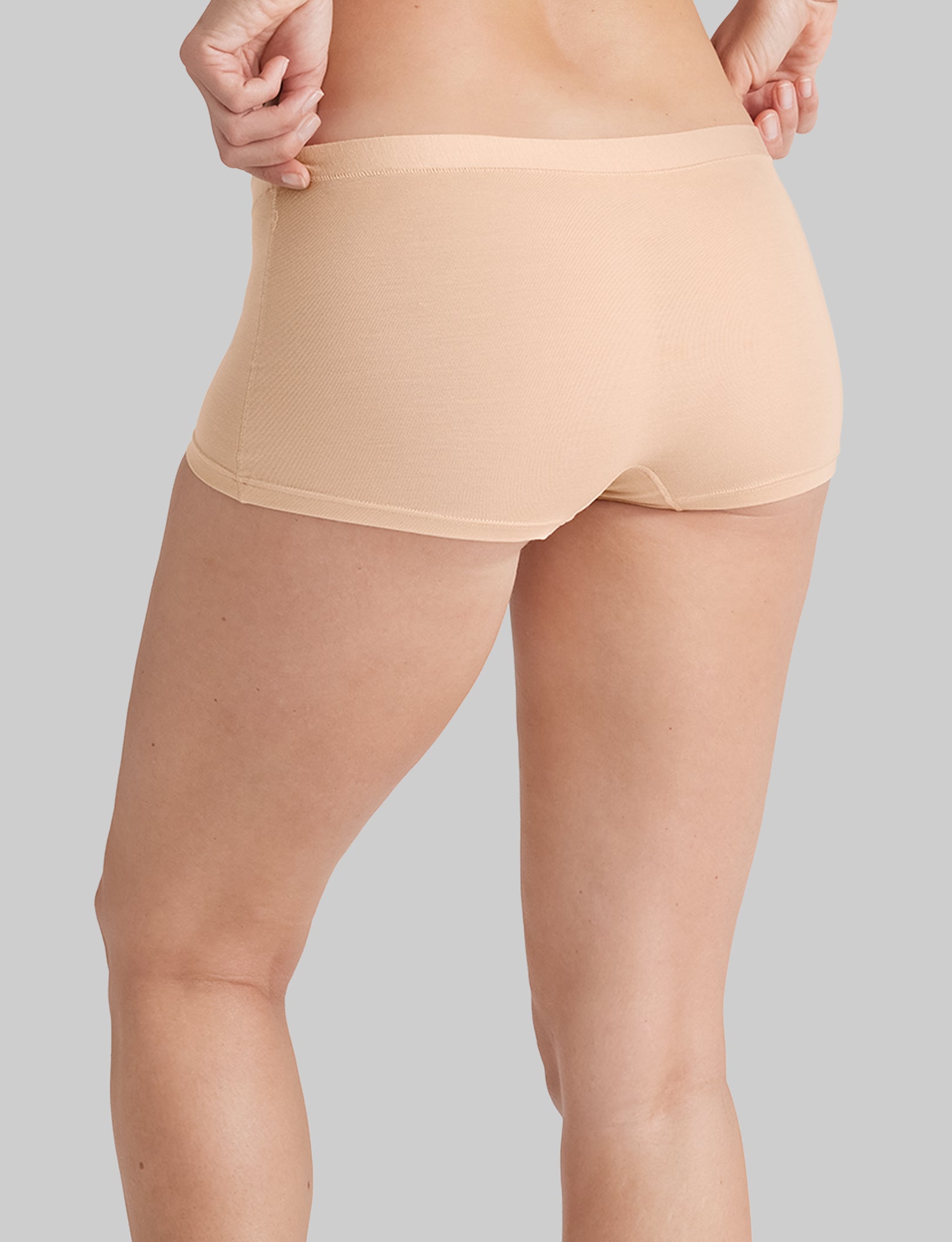 Women's Ultra Soft Boyshort Underwear (6 Pack) - Breathable & Seamless Panties for Everyday Comfort, Yoga, Sleep & Lounge Wear