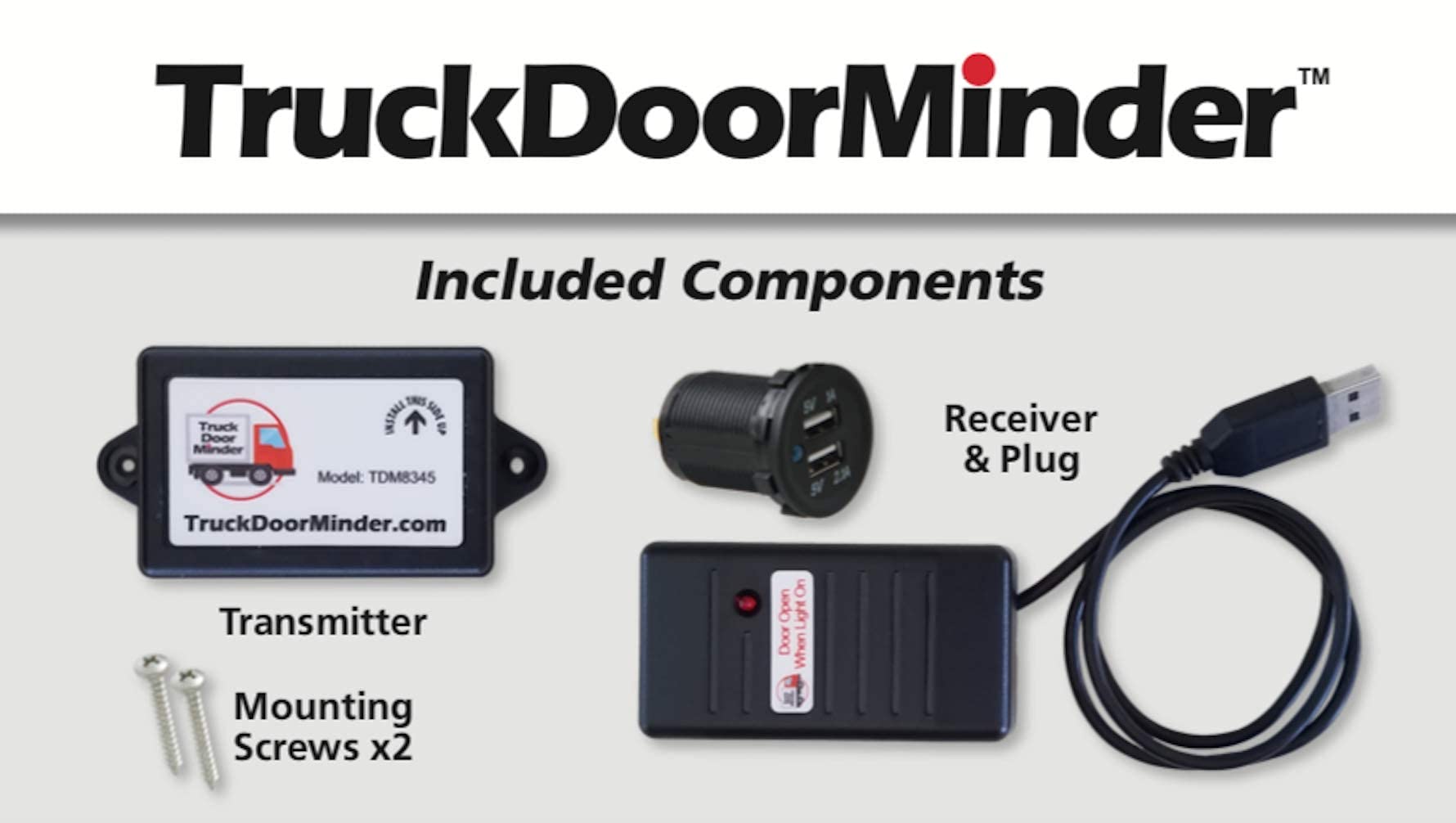 Roll-Up Door Monitor Alarm System - Wireless Security Sensor for Garage & Warehouse - Easy Installation & Real-Time Alerts for Home & Business Safety
