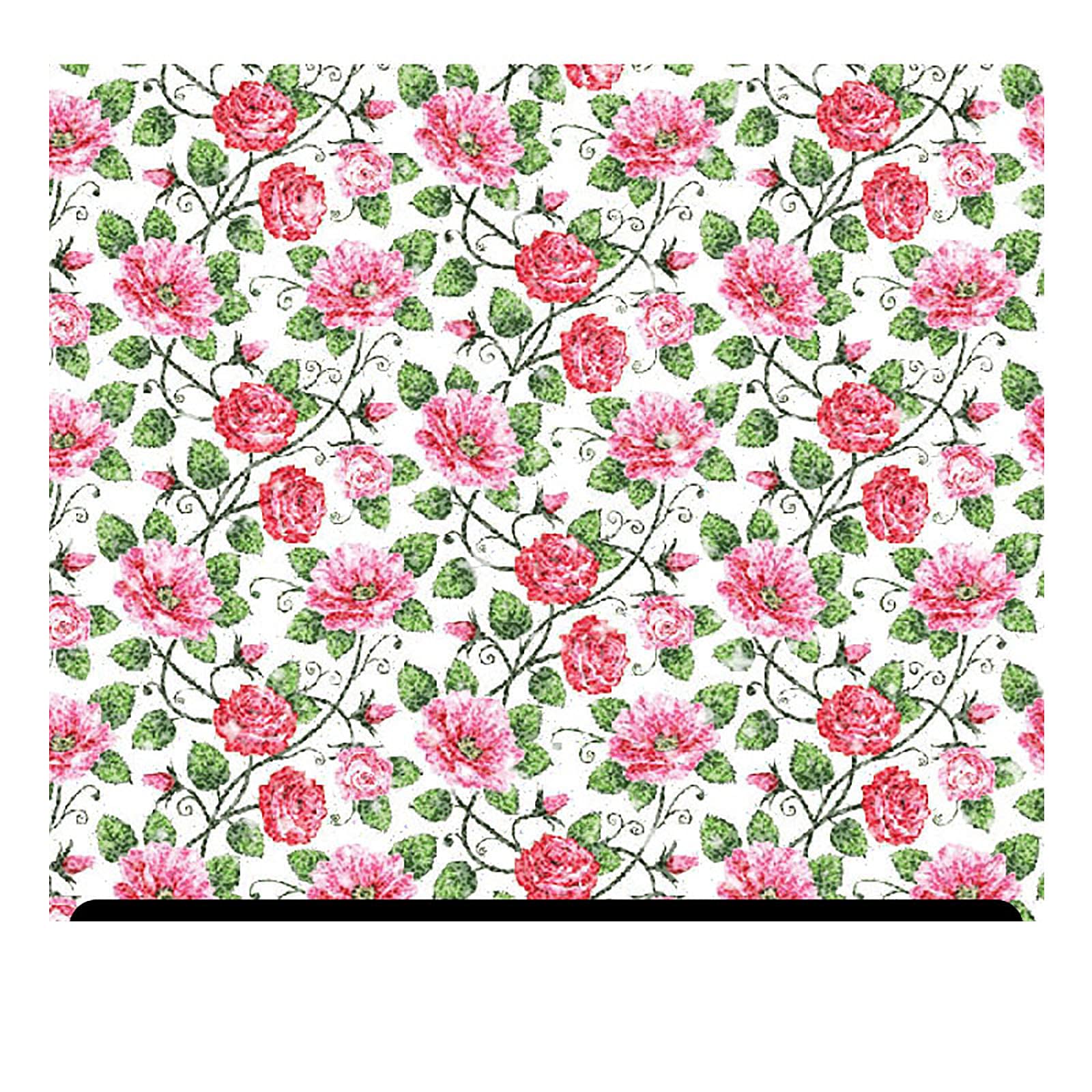 Floral Patterned Glitter HTV Heat Transfer Vinyl (13.33