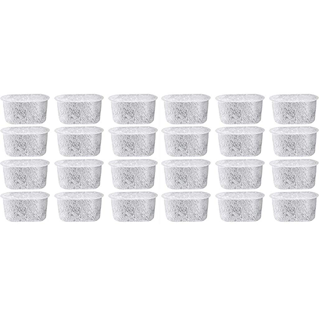 Zerlibeaful Charcoal Water Filters Replacement for Coffee Machines, Pressure Cookers & Air Fryers - 24 PCS, White (Perfect for Kitchen, Dining & Bar Use)