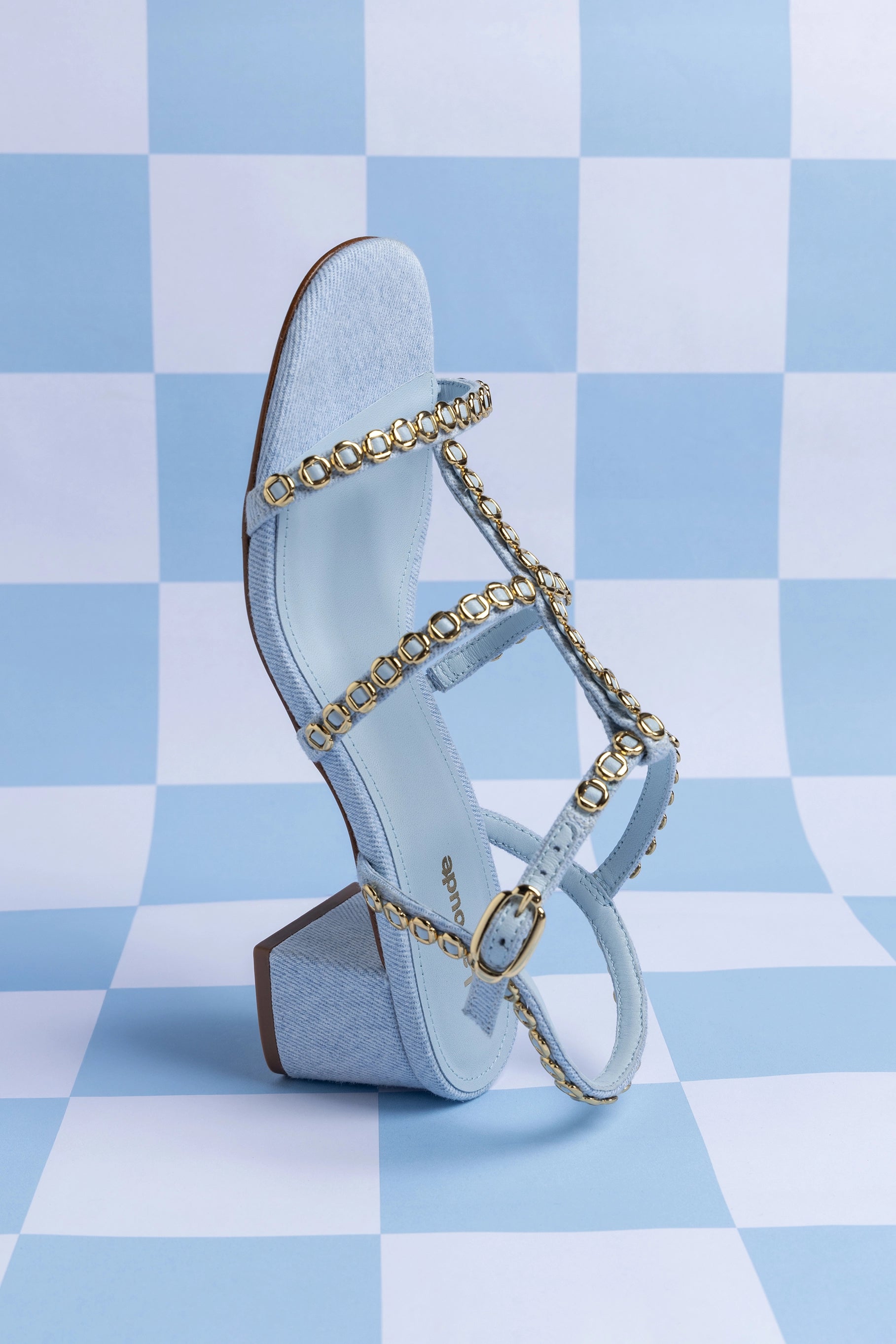 Milanina Block Sandal Women's Shoes - Comfortable Denim Platform Sandals for Summer | Casual Outfit, Beach Vacation & Everyday Wear