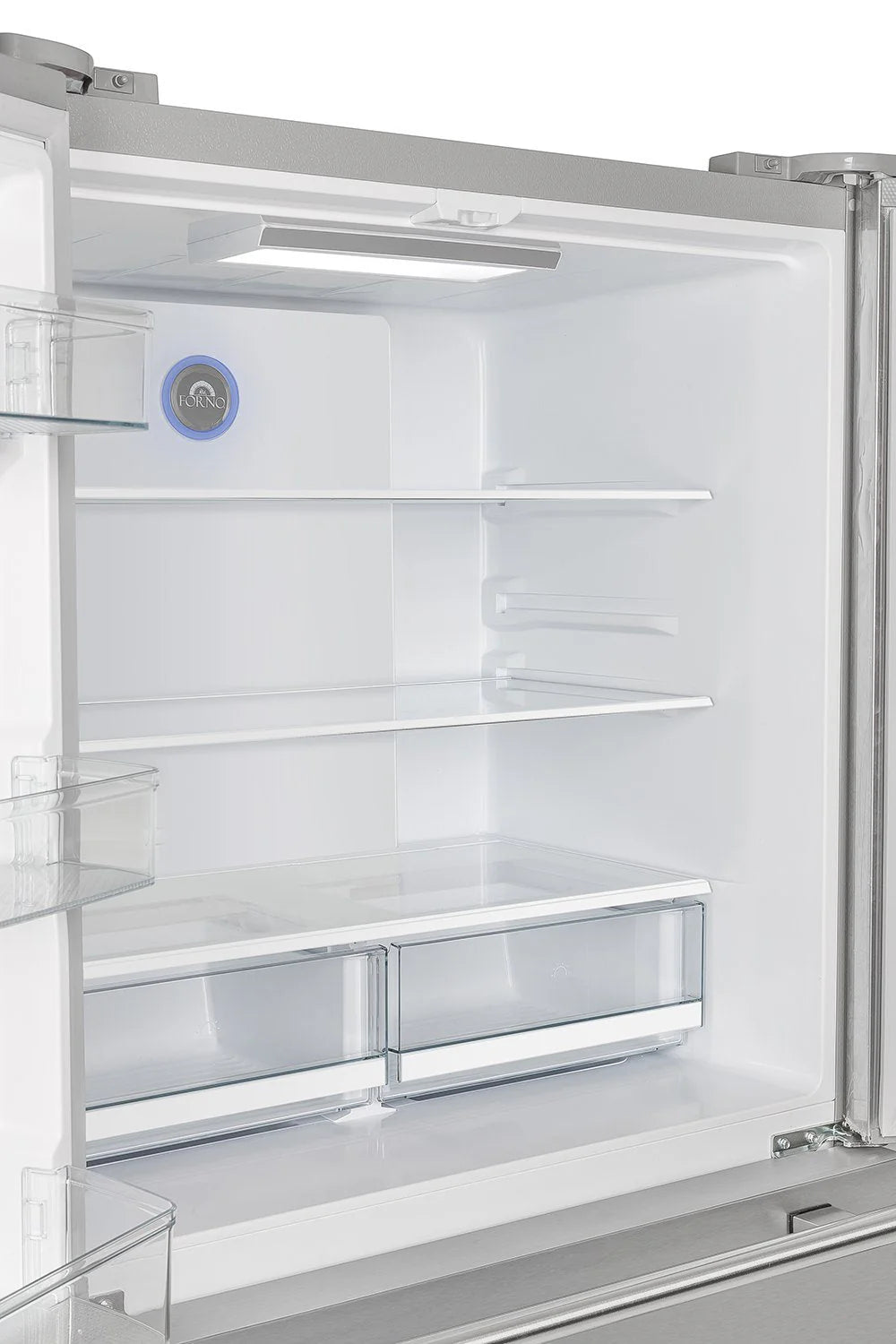 FORNO 2-Piece Stainless Steel Appliance Package - 30 Inch Gas Range & 36 Inch French Door Refrigerator (FBDL 020 02 US) | Perfect for Modern Kitchens & Home Renovations