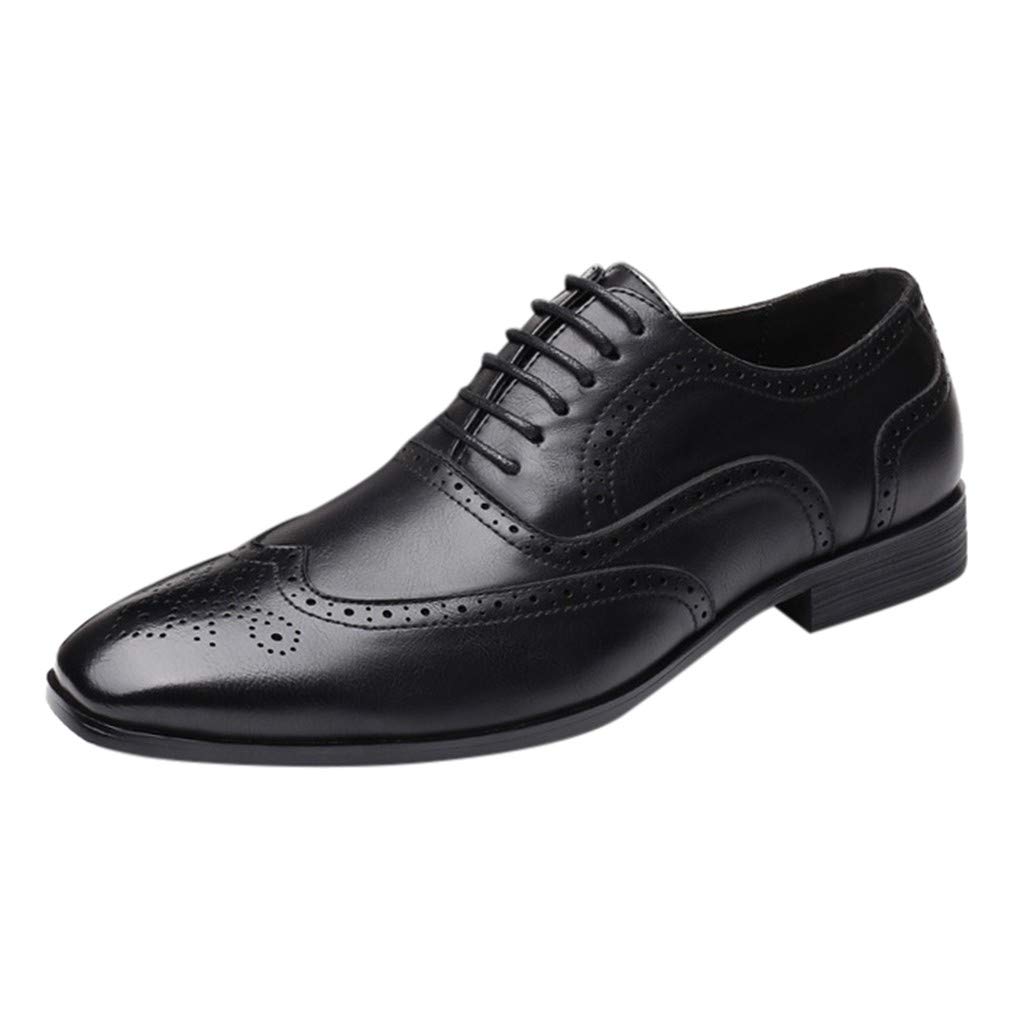 Premium British Leather Men's Dress Shoes - Classic Tuxedo & Casual Outdoor Shoes for Summer Weddings, Parties & Business Events