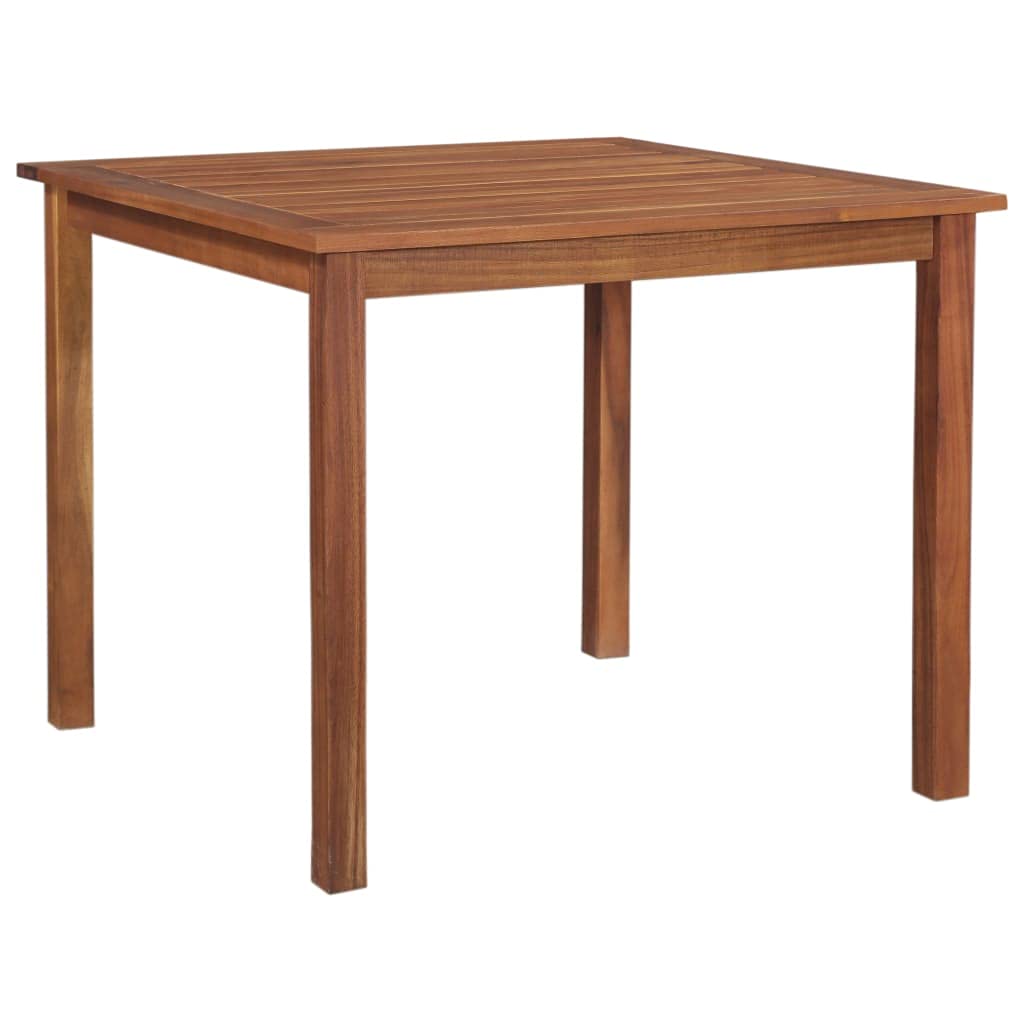 Solid Acacia Wood Outdoor Dining Table - 33.5