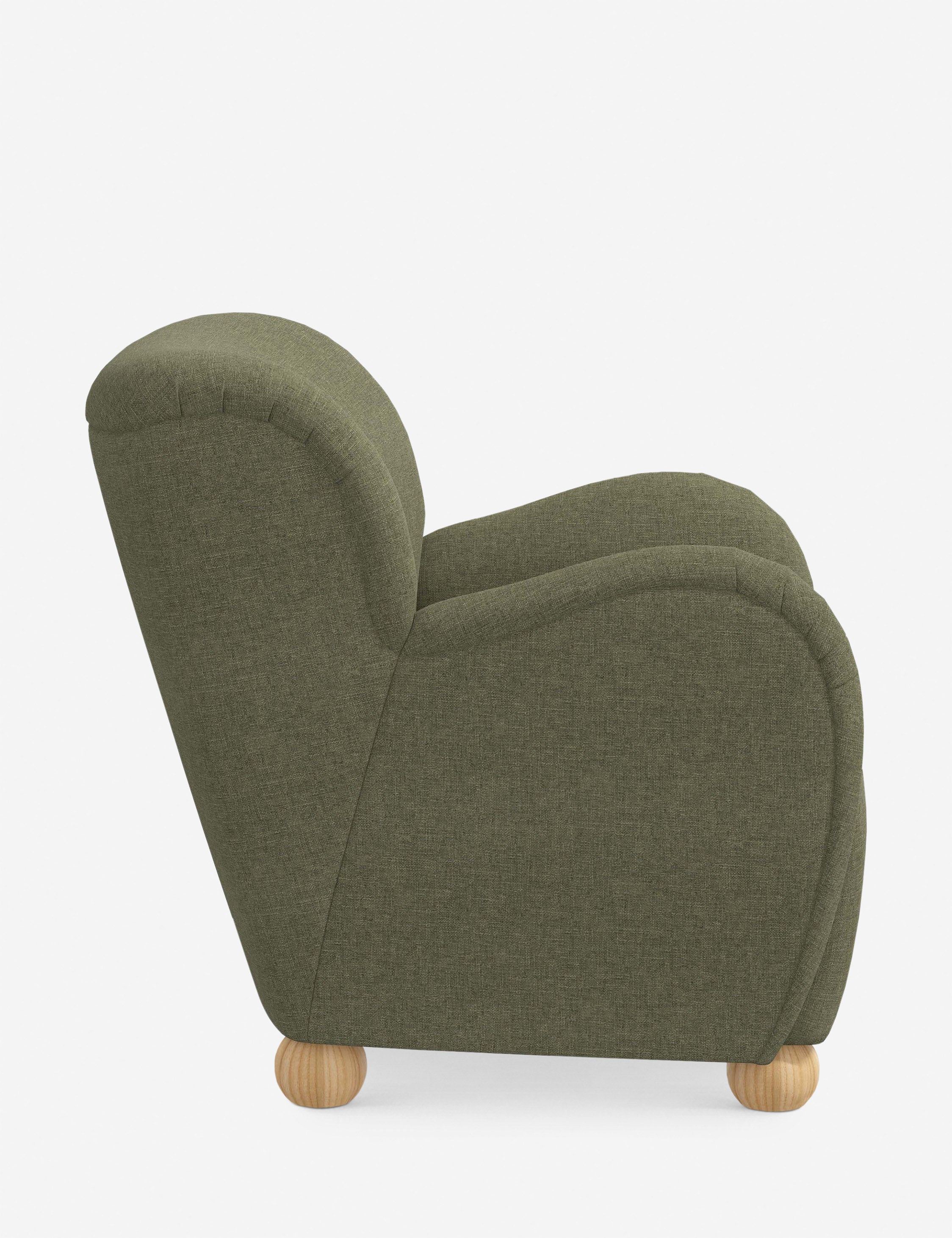 Baird Accent Chair - Modern Upholstered Lounge Chair for Living Room, Bedroom & Office - Stylish Comfortable Reading Chair with Solid Wood Legs - Perfect for Relaxing, Reading & Decorating