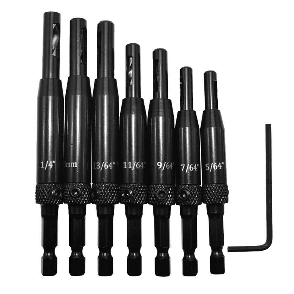 8Pcs Self-Centering Cabinet Hinges Drill Bit - Perfect for Door Hinge Installation & Woodworking Projects - Ideal for DIY Home Improvement & Furniture Repair
