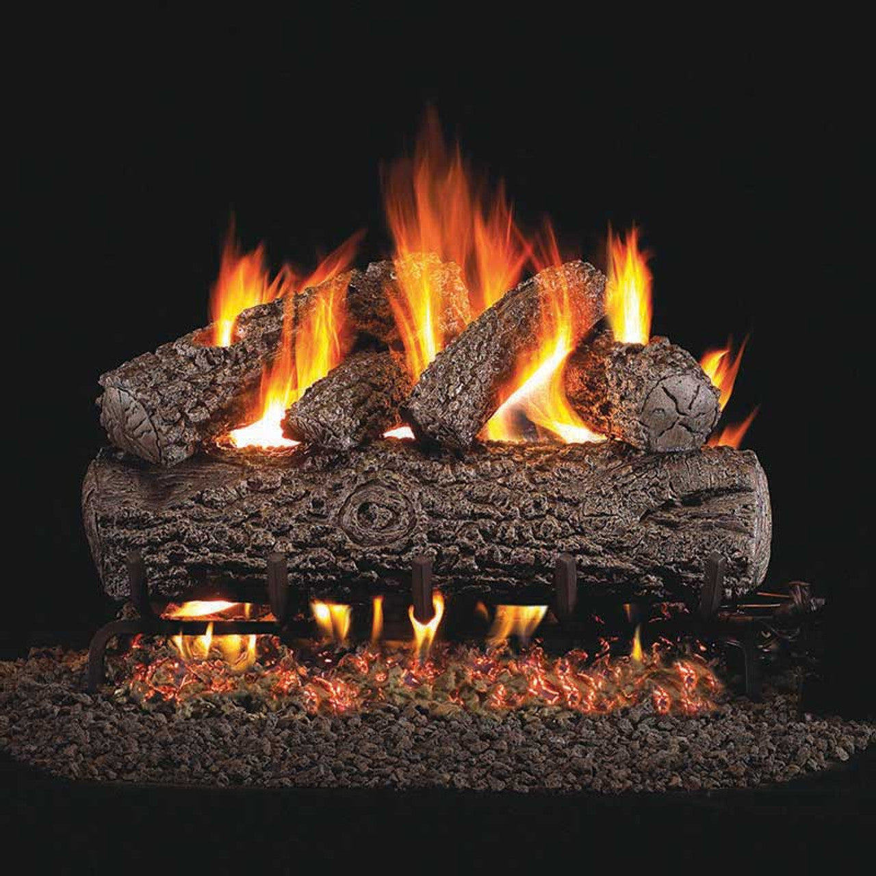 24 Ventis Gas Allegheny Oak Vented Logs - Premium Fireplace Accessories for Cozy Home Heating | Perfect for Indoor Fireplaces, Outdoor Patios & Winter Gatherings