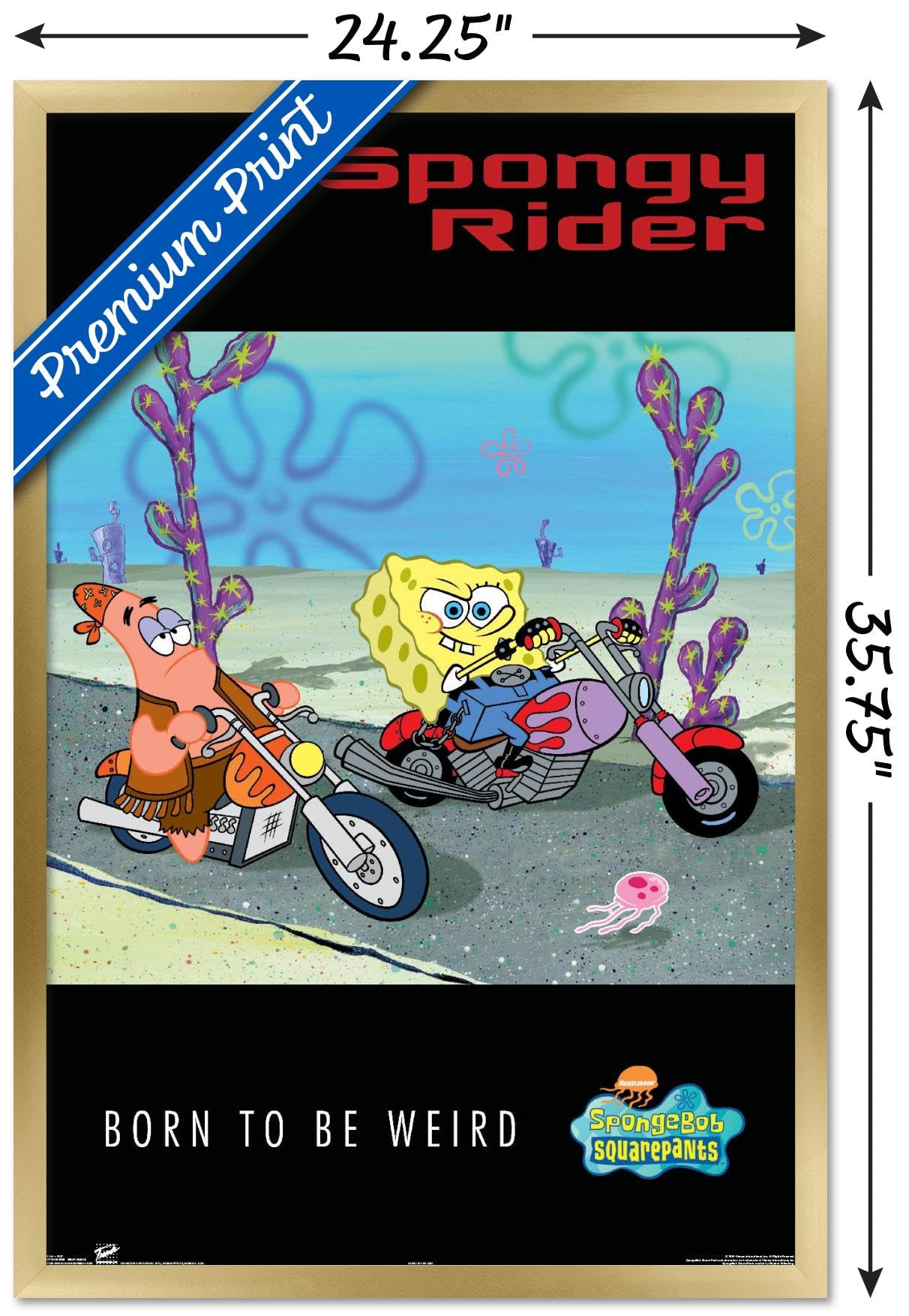 Trends International Nickelodeon SpongeBob SquarePants Biker Wall Poster - 22.375