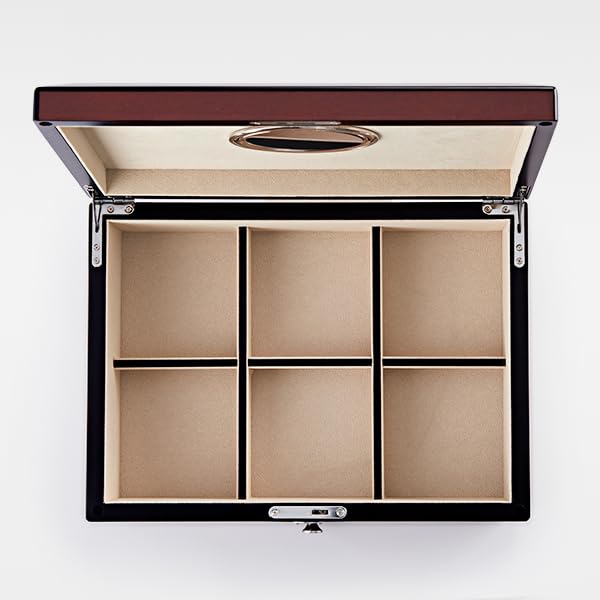 Personalized Engraved Large Matte-Finish Wooden Jewelry Box with Drawer & Lock - Free Custom Name/Message - Perfect Gift for Women, Brides, Anniversaries & Special Occasions