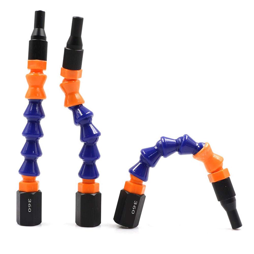 360 Degree Rotating Nozzle for Caulk Guns - Flexible Articulating Nozzle System with Extension Tips - Fits Standard Caulking Cartridges - Perfect for Sealing, Grouting & Home Improvement Projects