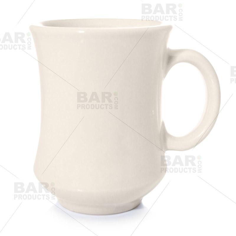 Premium Bone White Ceramic Tea Cup - Bell-Shaped Design (7.5oz/220ml) - Perfect for Coffee, Tea, Hot Chocolate & Soups - Elegant Home & Office Drinkware