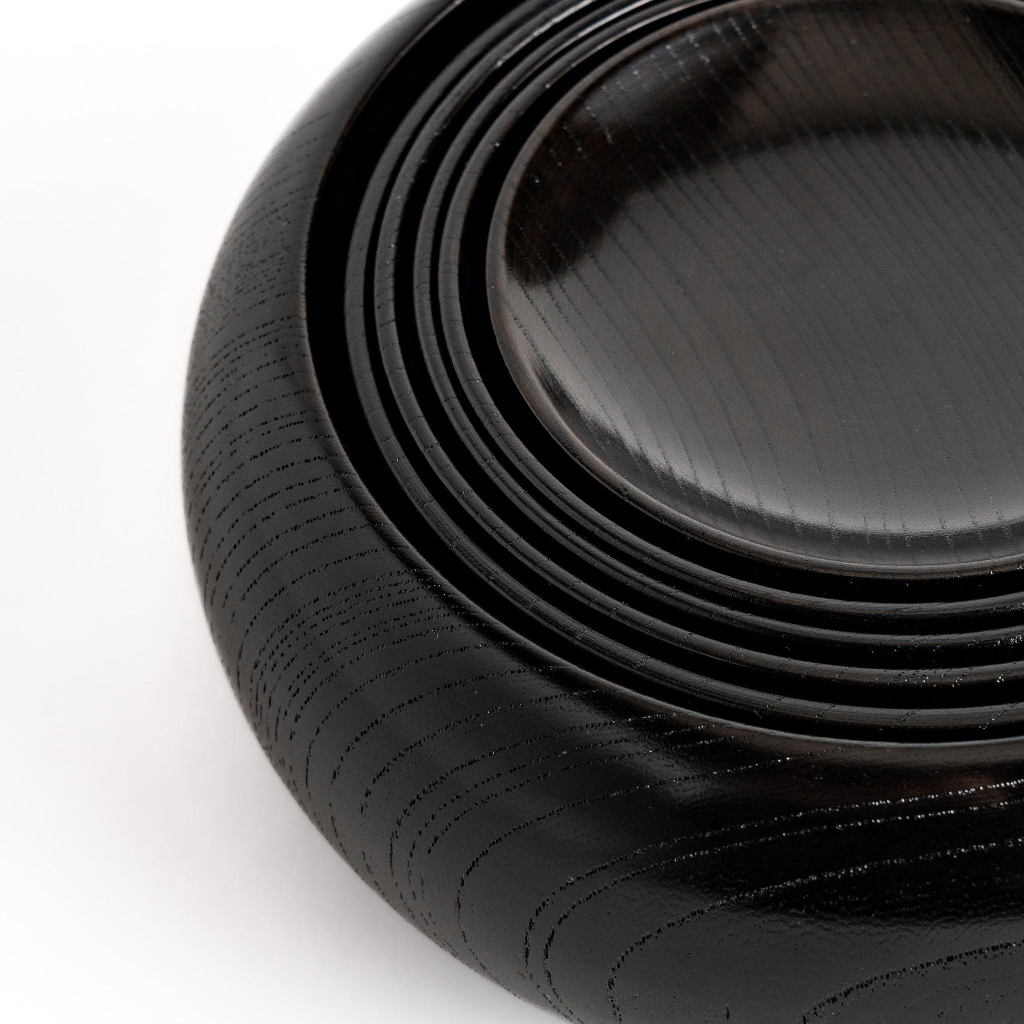 Premium Black Lacquered Oryoki Bowl Set - Traditional Japanese Zen Meditation & Mindful Eating - Perfect for Buddhist Temples, Tea Ceremonies & Home Dining