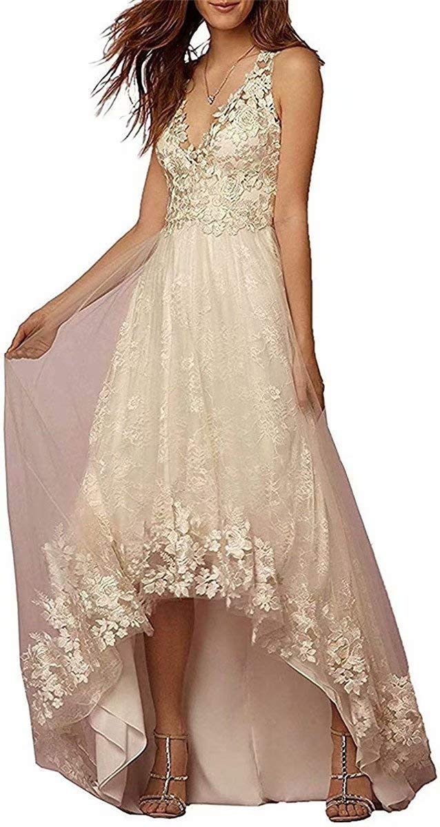Elegant Off Shoulder Lace Wedding Dress for Bride 2024 - Short Sleeve A-Line Bridal Gown for Women | Perfect for Beach, Garden & Vintage Theme Weddings