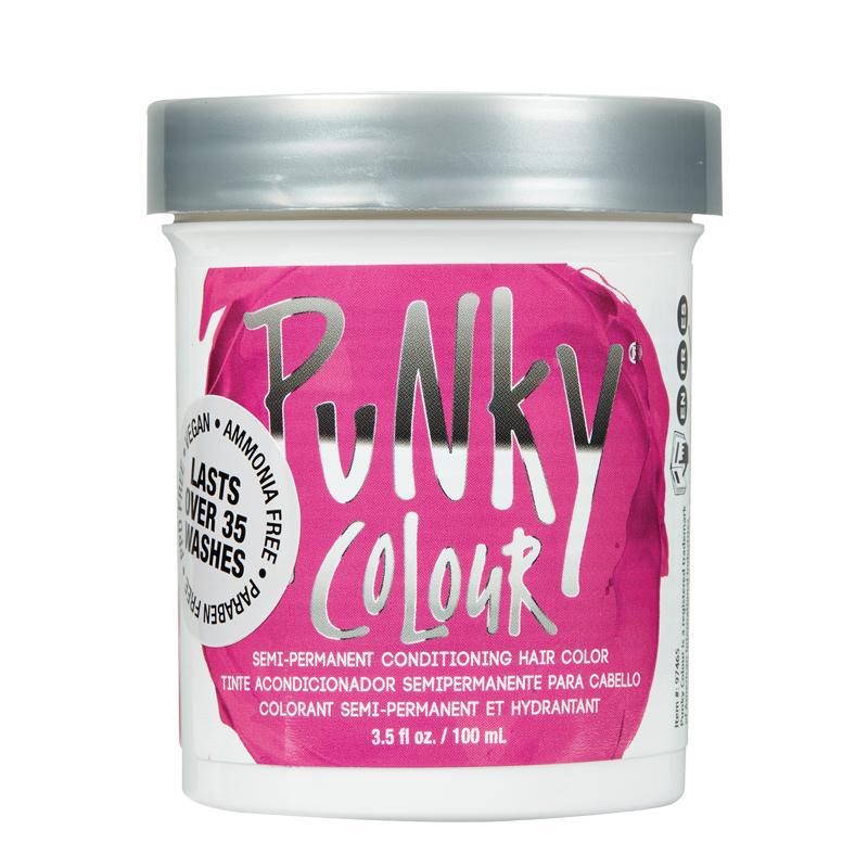 Punky Colour Semi-Permanent Hair Dye - Flamingo Pink (100ml) | Vegan & Cruelty-Free | Vibrant Long-Lasting Color for DIY Hair Styling at Home or Salon Use