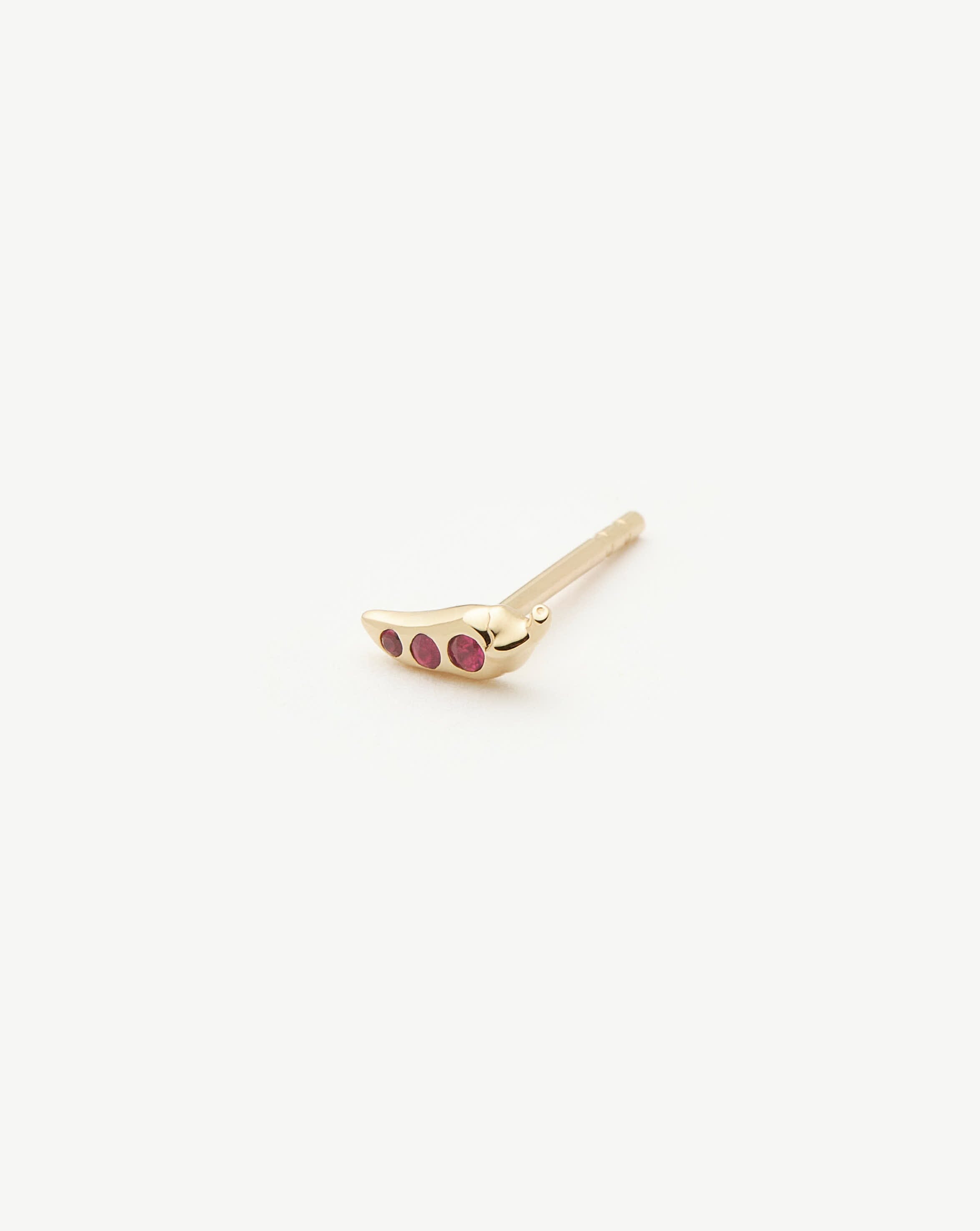 14K Solid Gold Ruby Stud Earrings for Women | Genuine Ruby Gemstone Jewelry | Perfect for Everyday Wear, Gifts & Special Occasions